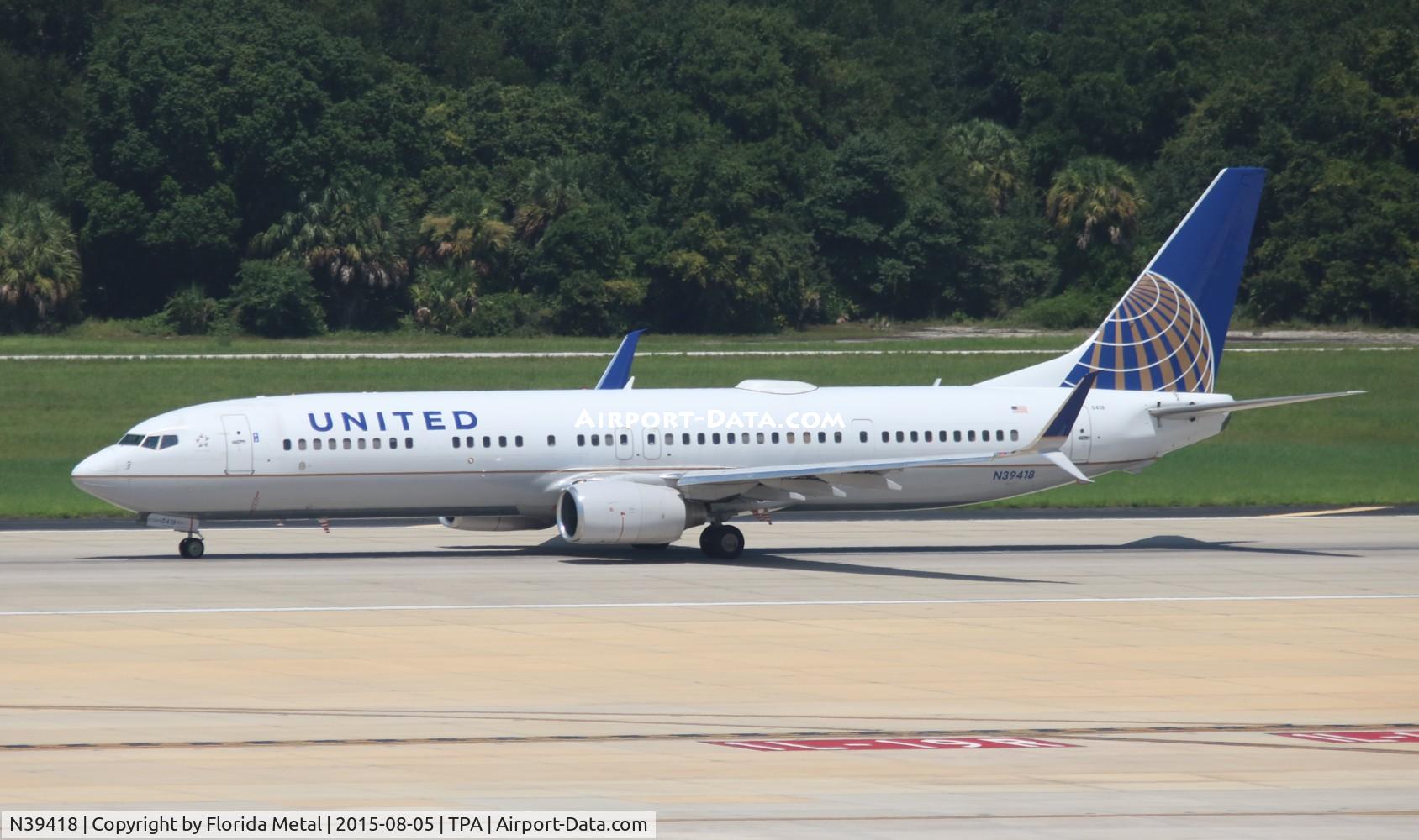 N39418, 2008 Boeing 737-924/ER C/N 33456, United