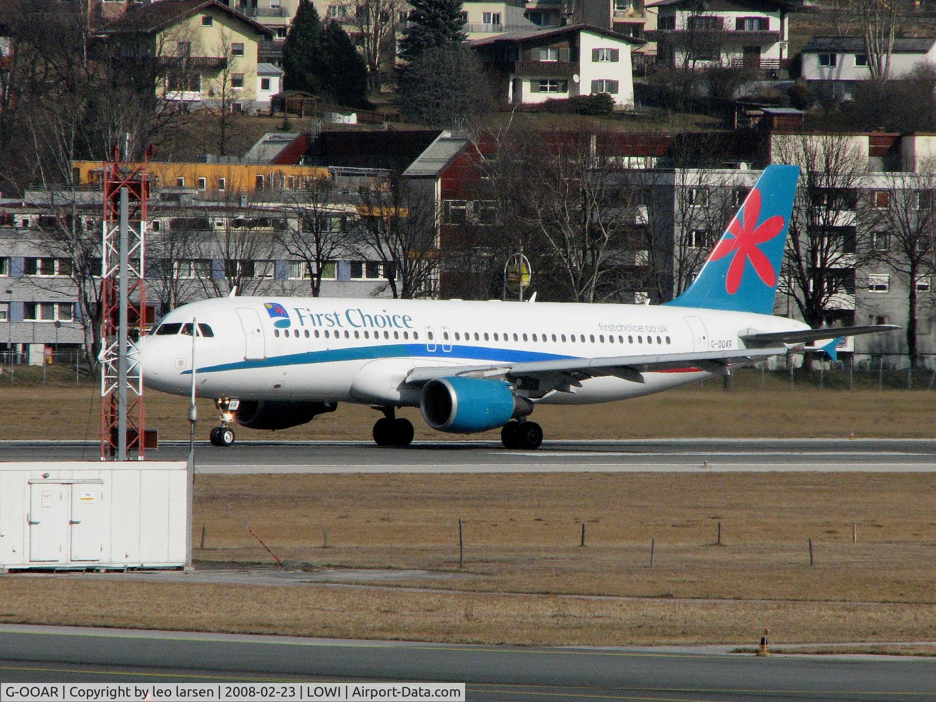 G-OOAR, 2000 Airbus A320-214 C/N 1320, Innsbruck 23.2.2008