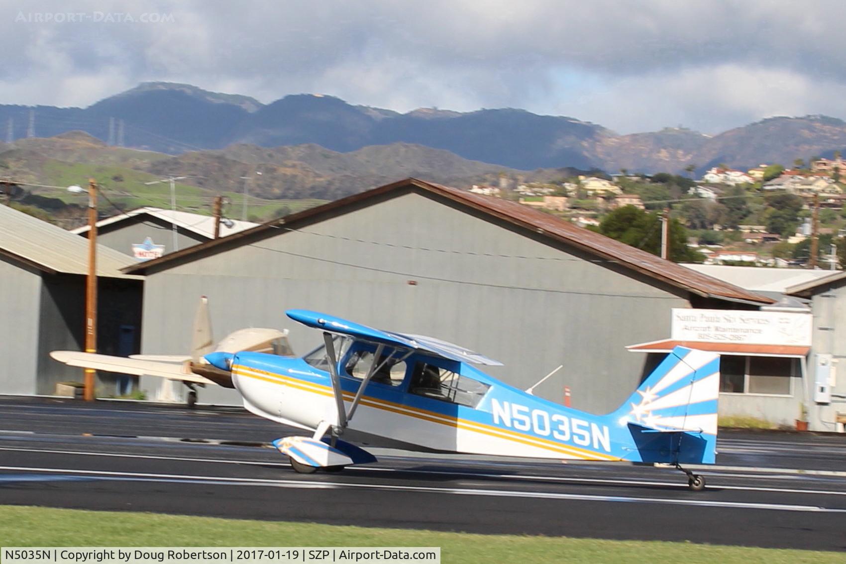 N5035N, 1978 Bellanca 8KCAB Decathlon C/N 470-79, 1978 Bellanca 8KCAB DECATHLON, Lycoming AEIO-320 150 Hp, landing roll Rwy 22
