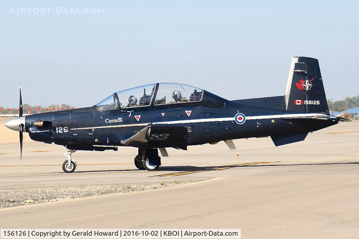 156126, Raytheon CT-156 Harvard II C/N PF-26, Taxi from north GA ramp to Alpha. 15 Wing, Moose Jaw, Saskatchewan, Canada.