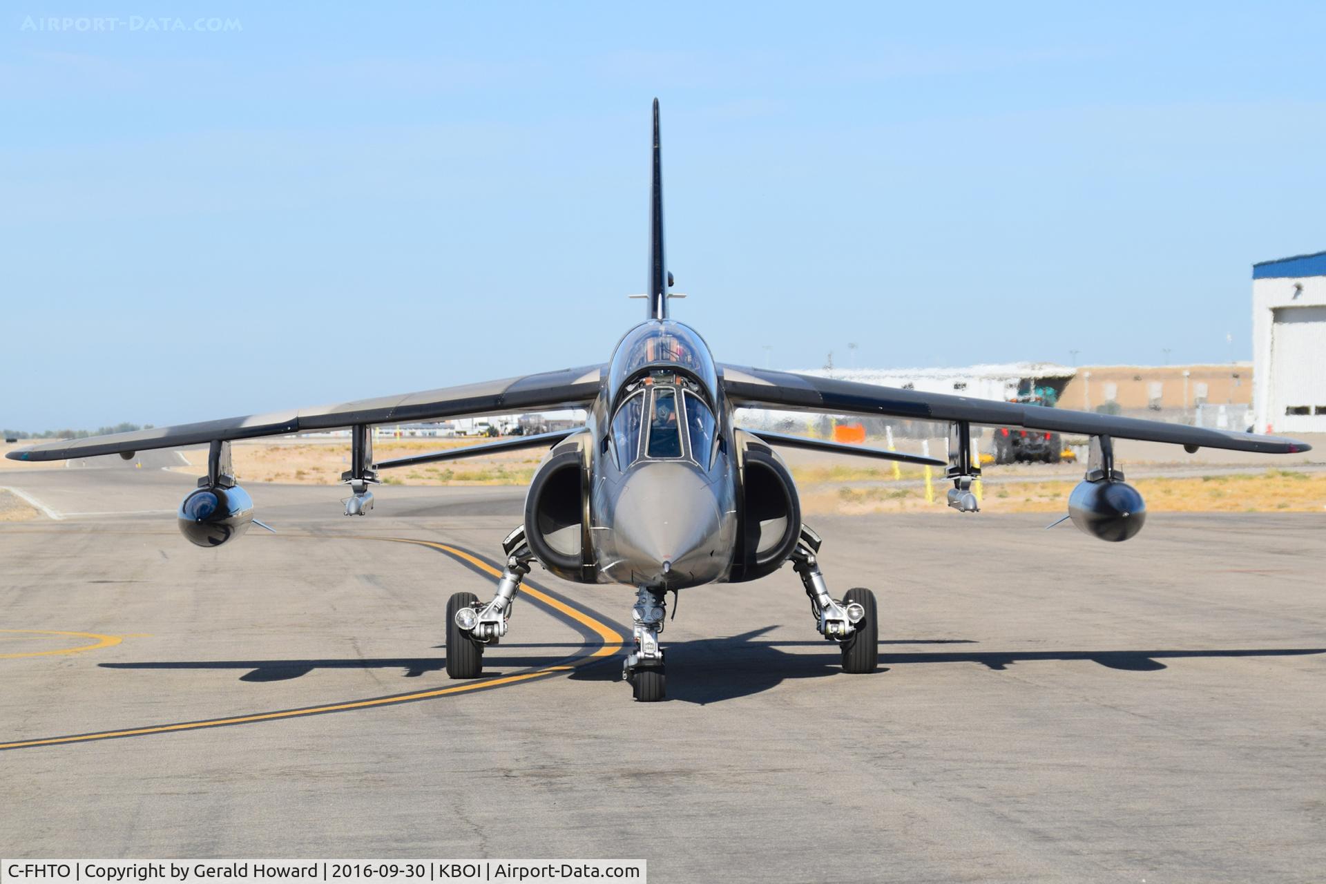 C-FHTO, 1981 Dassault-Dornier Alpha Jet A C/N 104, Parked on U.S. Customs ramp.