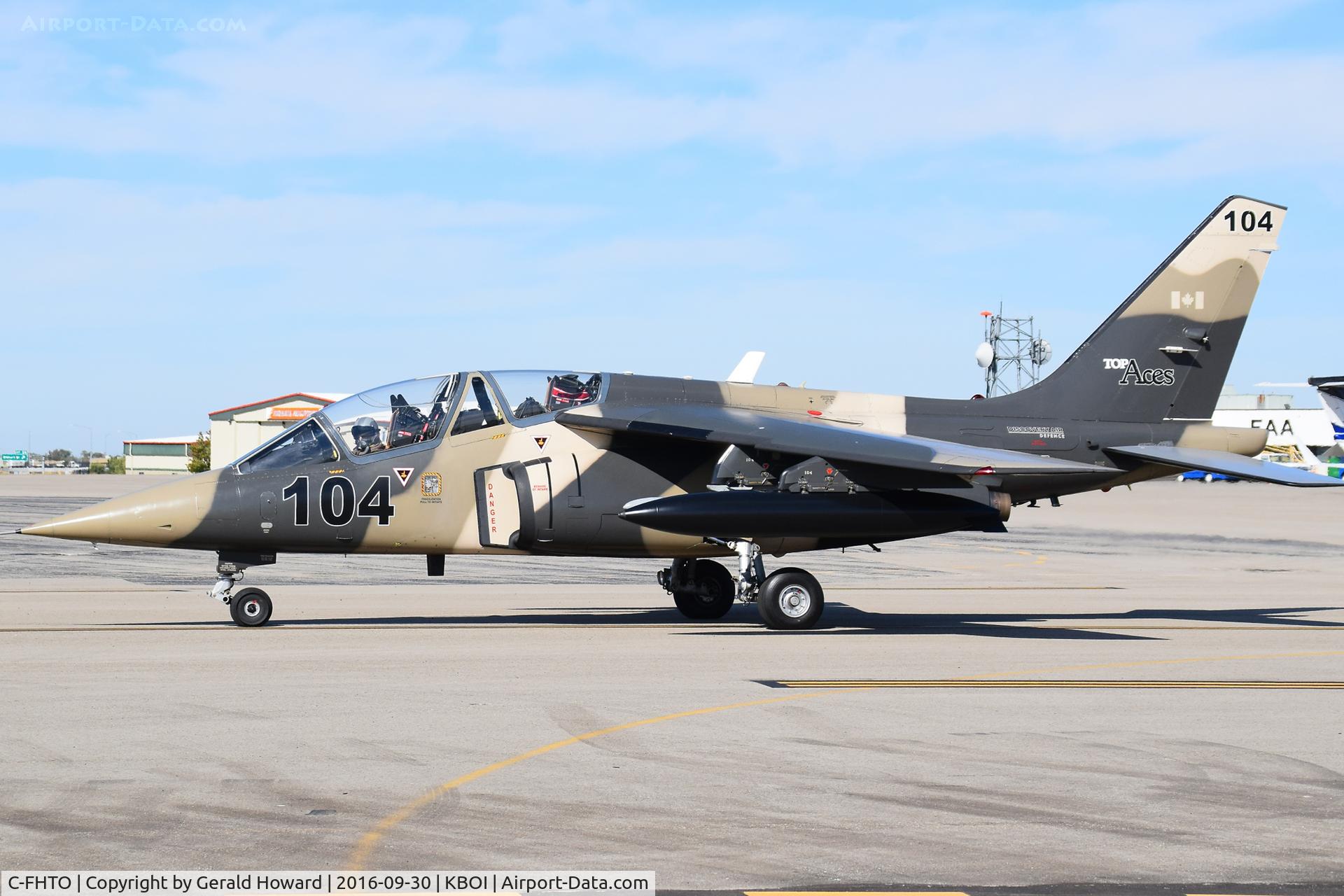 C-FHTO, 1981 Dassault-Dornier Alpha Jet A C/N 104, On U. S. Customs ramp.
