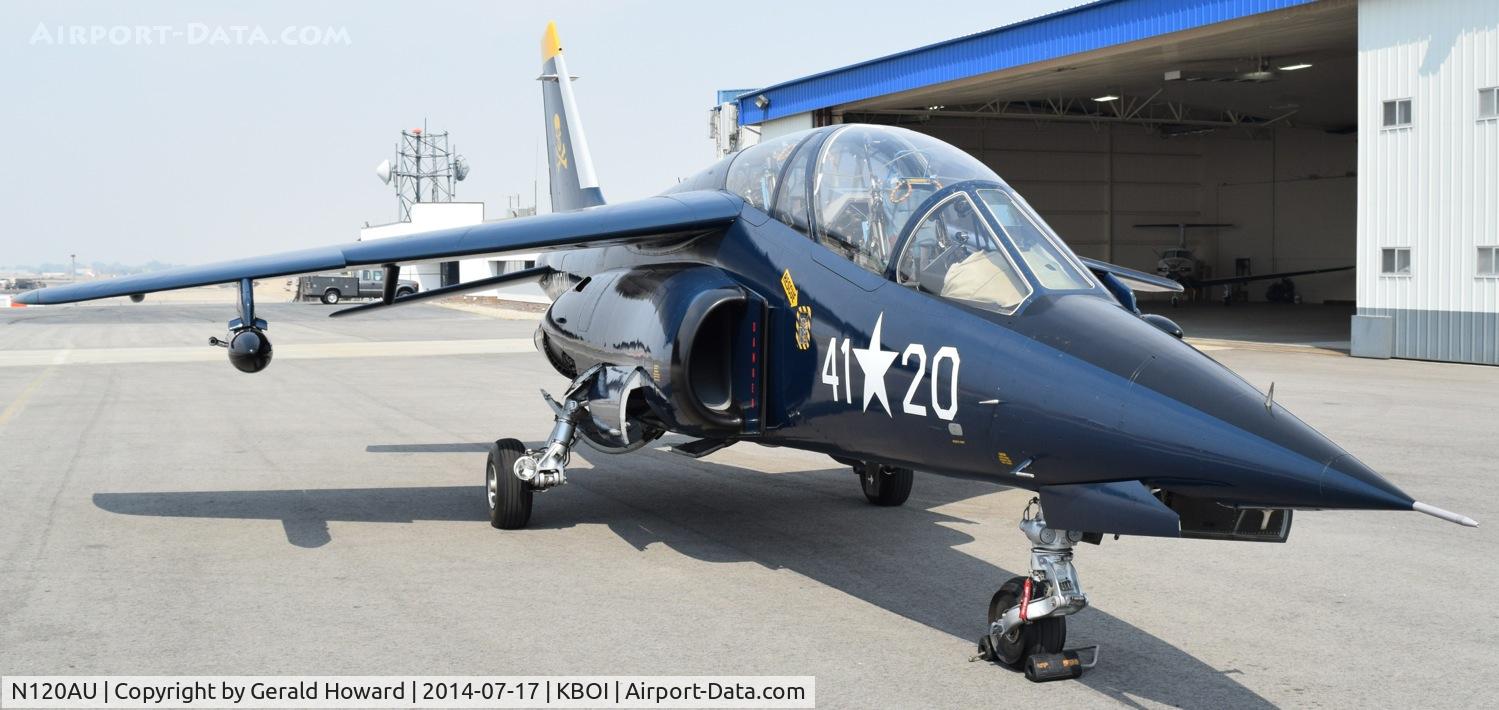 N120AU, 1981 Dassault-Dornier Alpha Jet A C/N 0120, Parked on north GA ramp.
