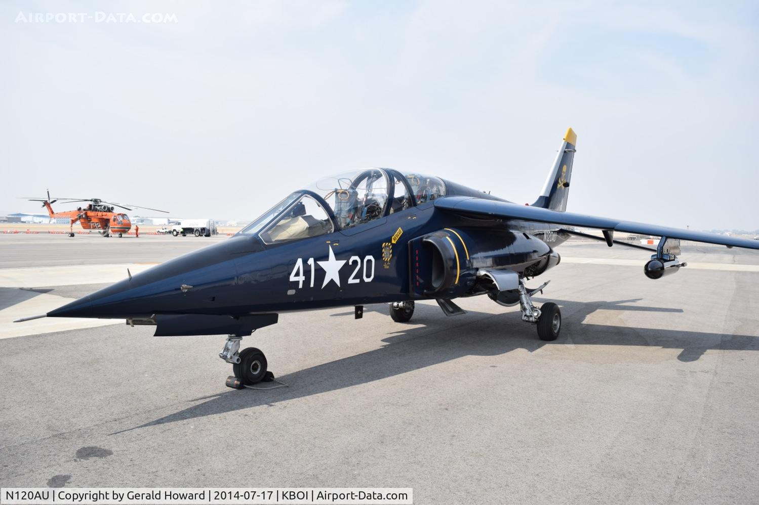 N120AU, 1981 Dassault-Dornier Alpha Jet A C/N 0120, Parked on north GA ramp.
