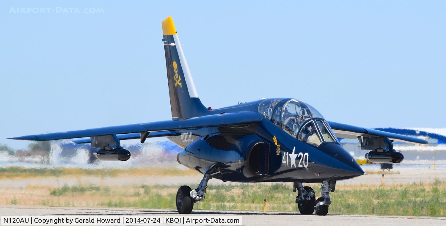 N120AU, 1981 Dassault-Dornier Alpha Jet A C/N 0120, Taxi on Bravo.