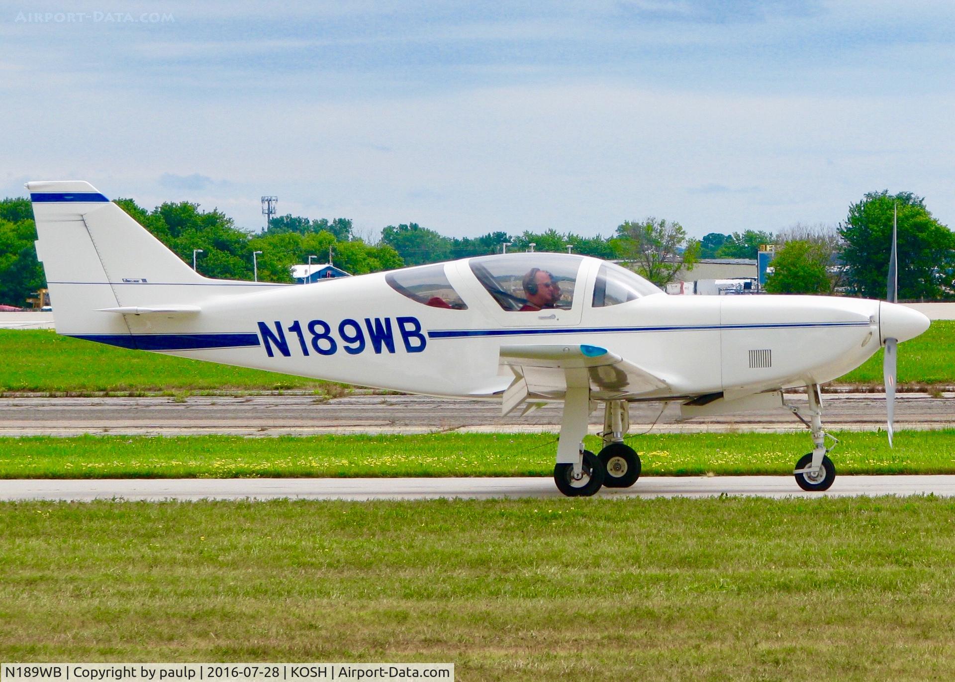 N189WB, 1984 Stoddard-Hamilton Glasair III C/N 3074, At Oshkosh.