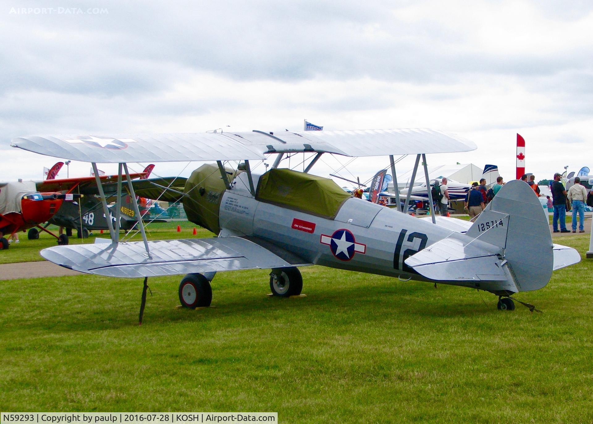 N59293, 1942 Boeing B75N1 C/N 75-3221, At Oshkosh.