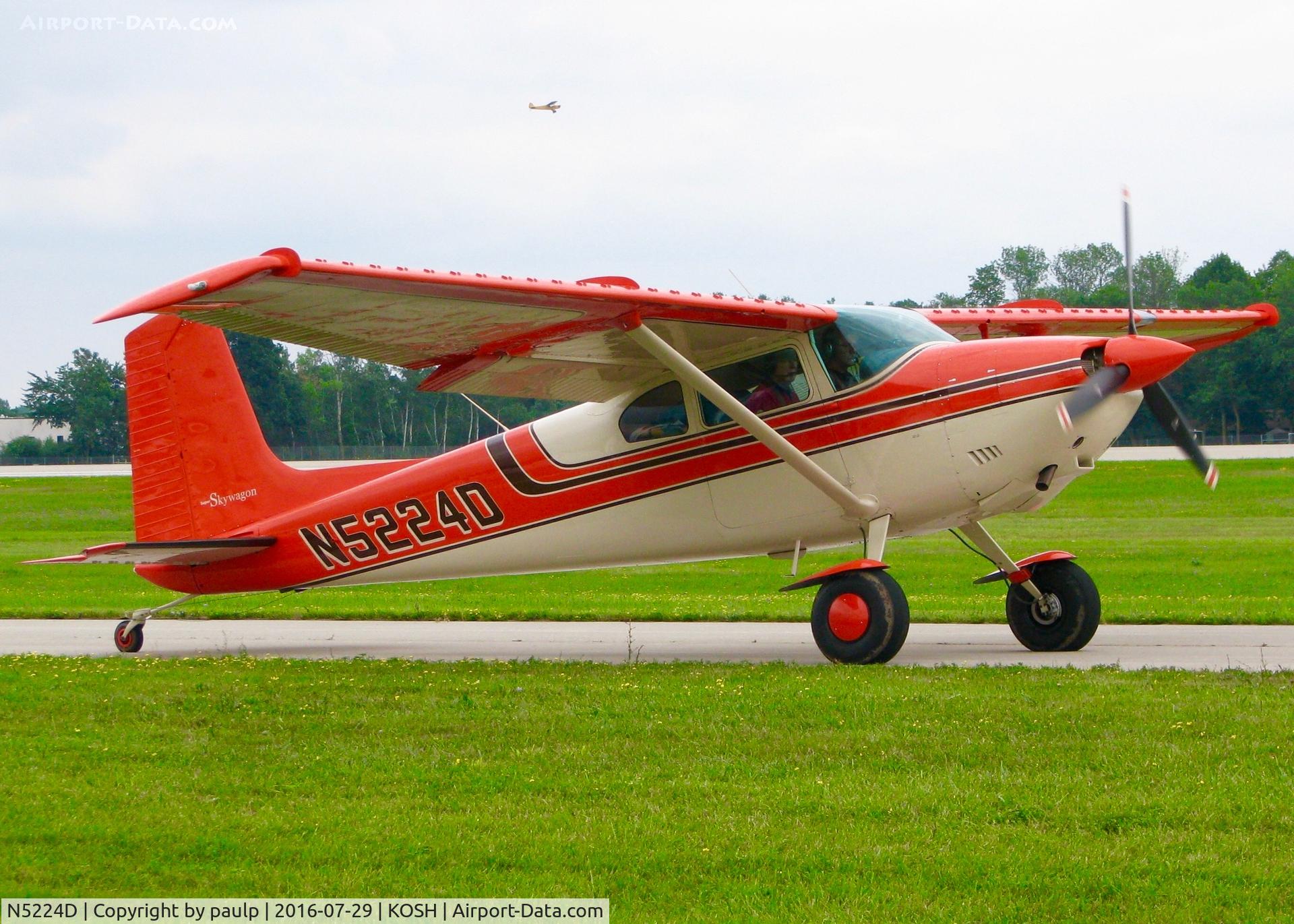 N5224D, 1957 Cessna 180A C/N 50122, At Oshkosh.