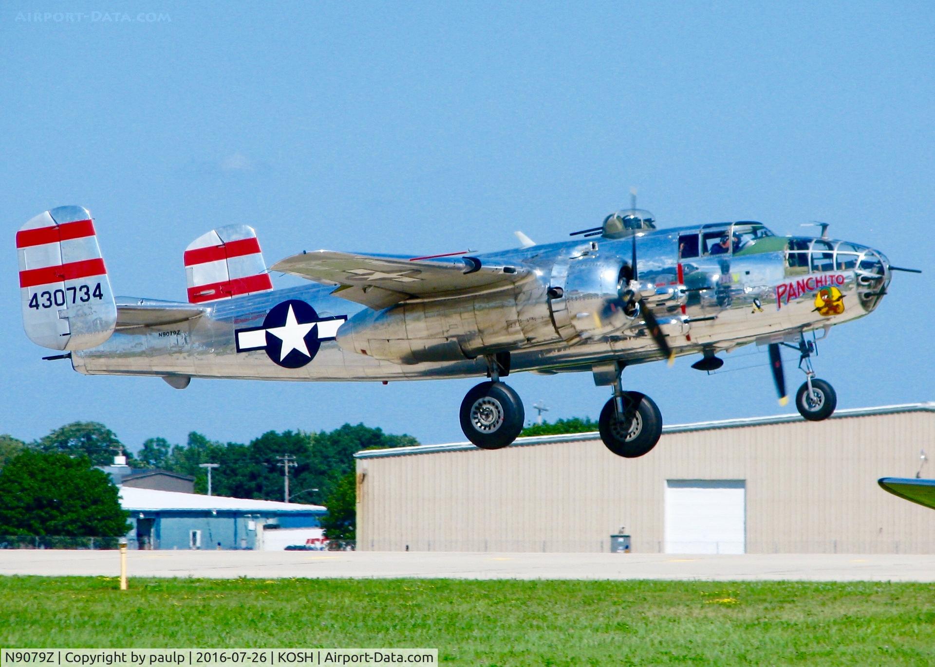 N9079Z, 1944 North American TB-25N Mitchell C/N 108-34009, At Oshkosh.