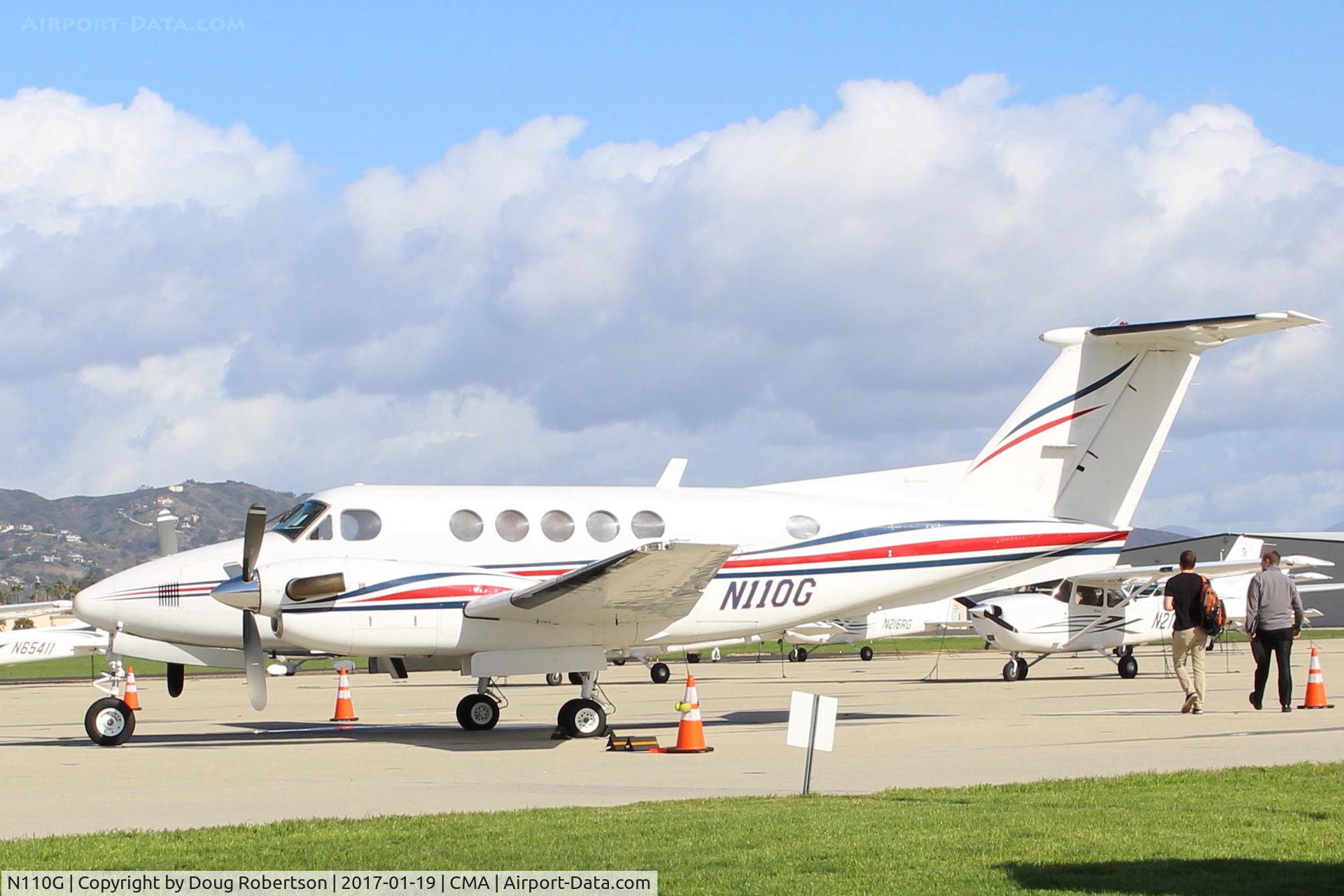 N110G, 1980 Beech 200 Super King Air C/N BB-792, 1980 Beech 200 SUPER KING AIR, two P&W UACL PT6A-41 Turboprops 850 SHp each, 333 mph max speed