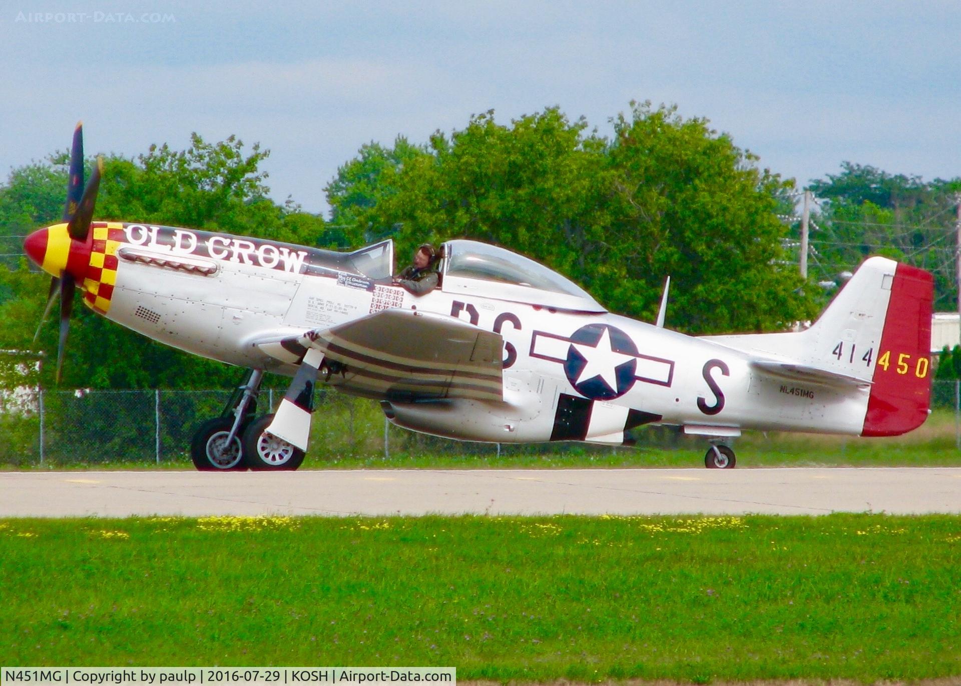 N451MG, 1944 North American P-51D Mustang C/N 44-74774, At Oshkosh.