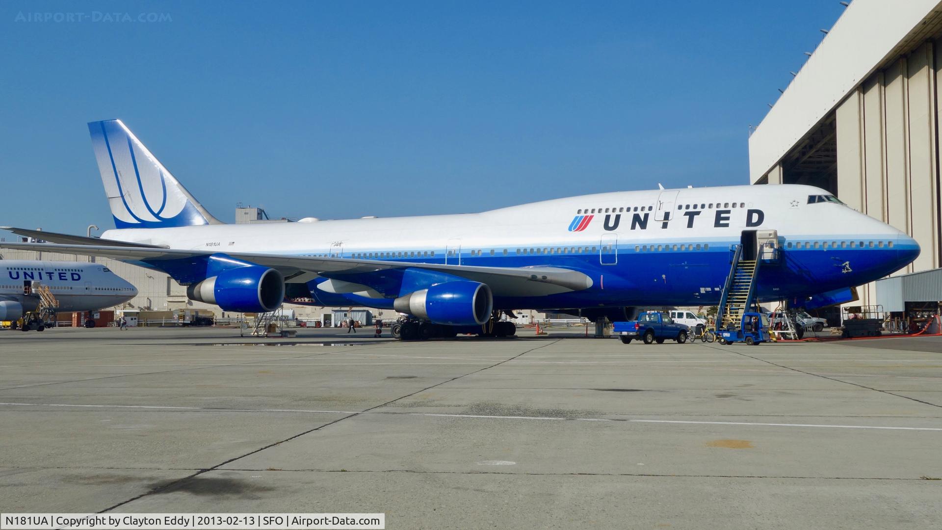 N181UA, 1991 Boeing 747-422 C/N 25278, SFO 2013