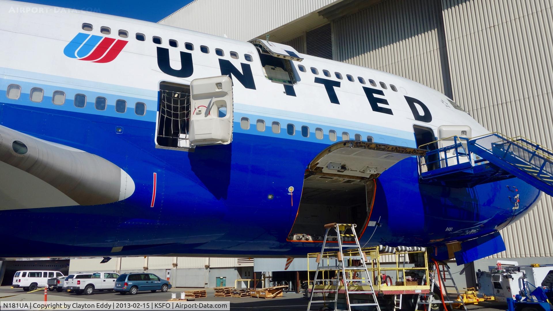 N181UA, 1991 Boeing 747-422 C/N 25278, SFO 2013