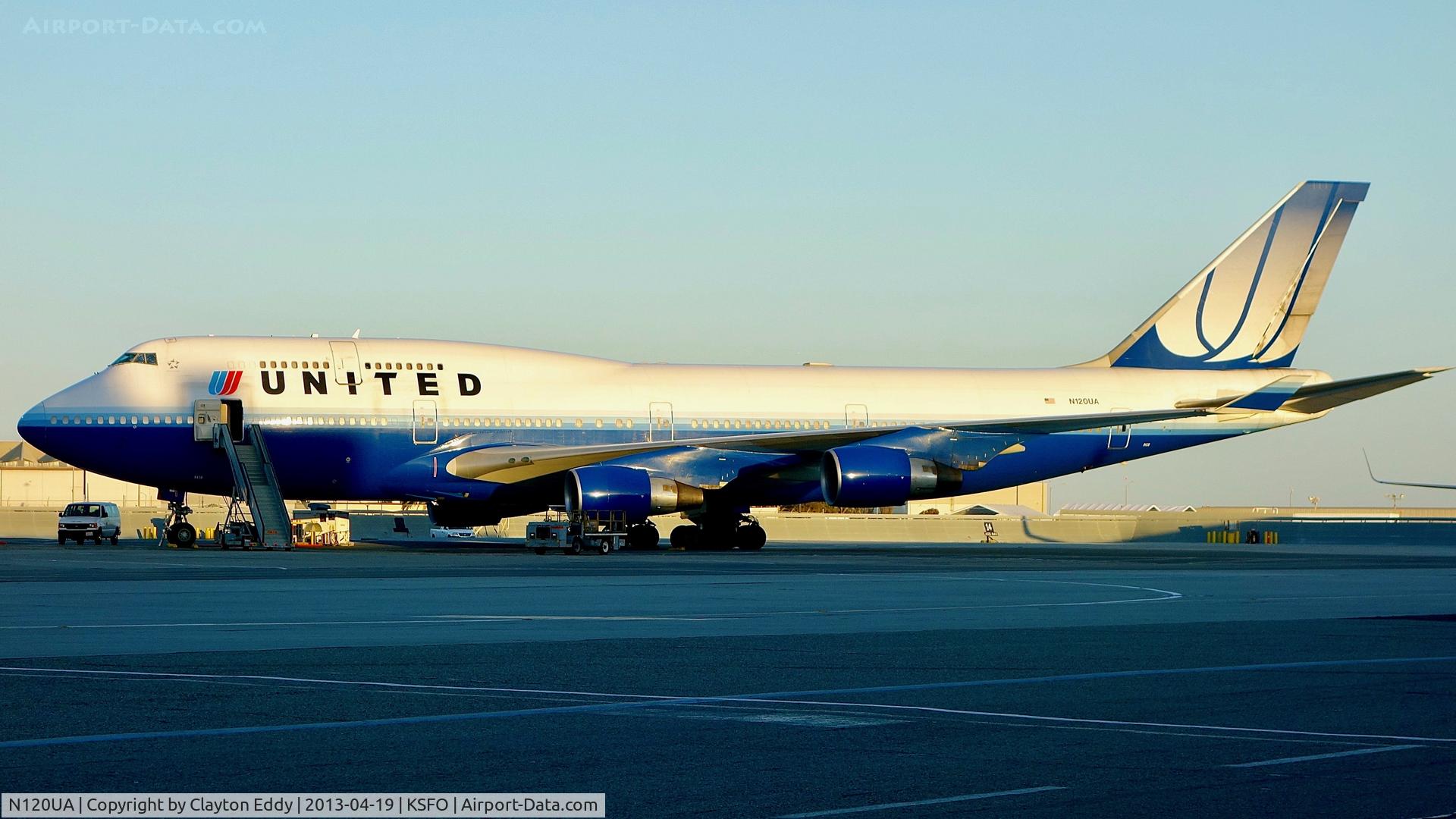 N120UA, 1999 Boeing 747-422 C/N 29166, SFO 2013