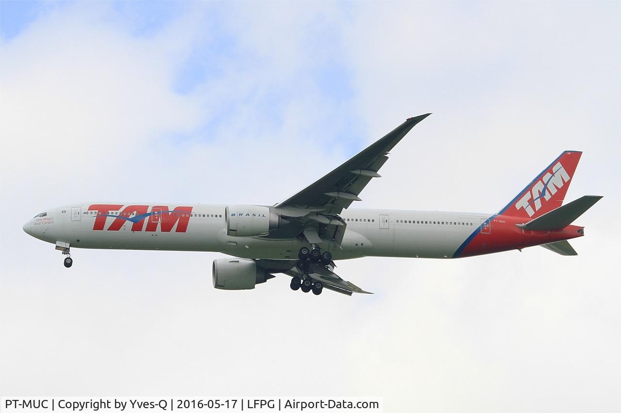 PT-MUC, 2008 Boeing 777-32W/ER C/N 37666, Boeing 777-32WER, Short approach rwy 27R, Roissy Charles De Gaulle Airport (LFPG-CDG)