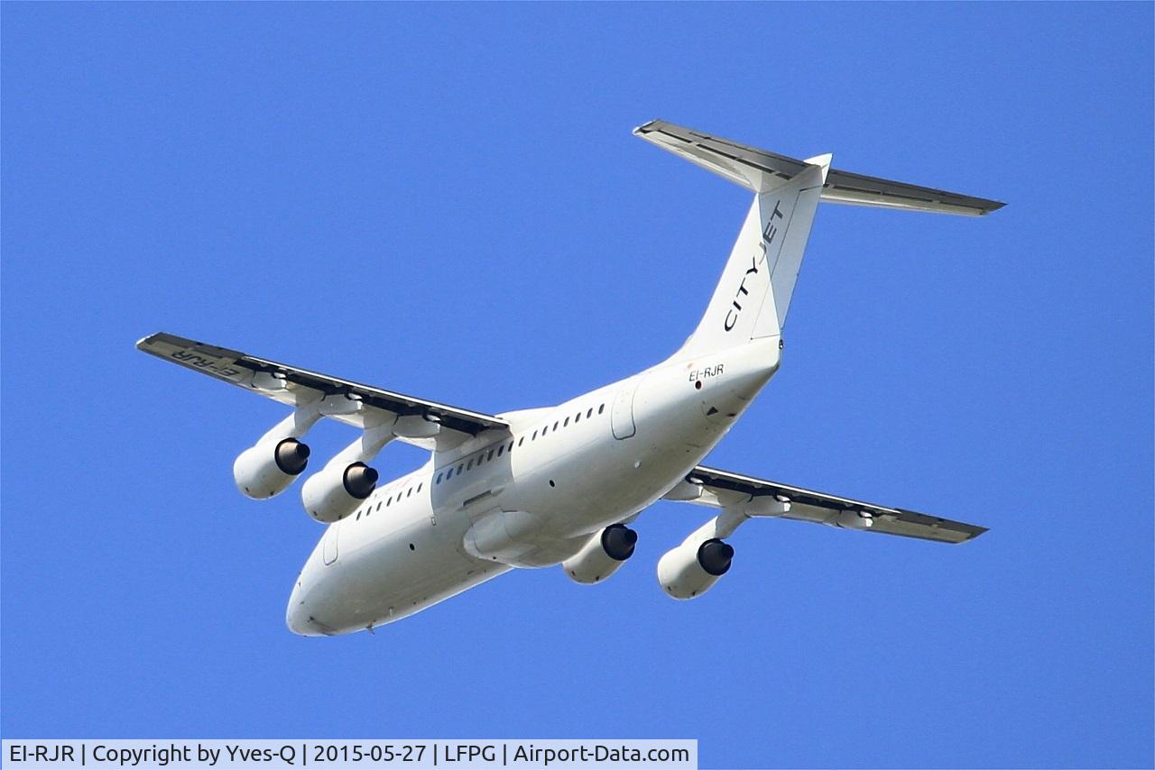EI-RJR, 2000 British Aerospace Avro 146-RJ85A C/N E2364, British Aerospace RJ85A, Take off rwy 27L, Roissy Charles De Gaulle airport (LFPG-CDG)