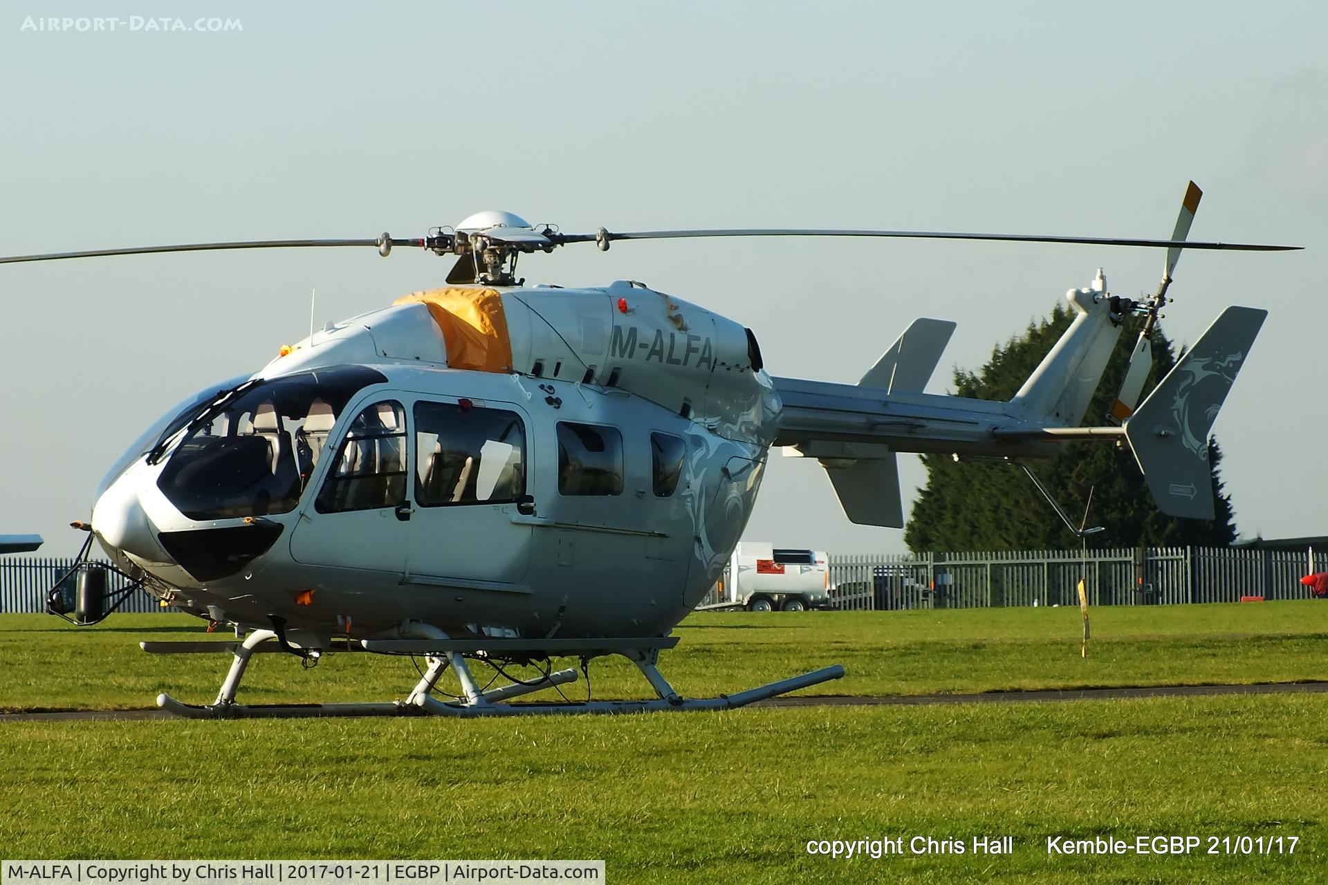 M-ALFA, 2013 Eurocopter EC-145 (BK-117C-2) C/N 9570, at Kemble