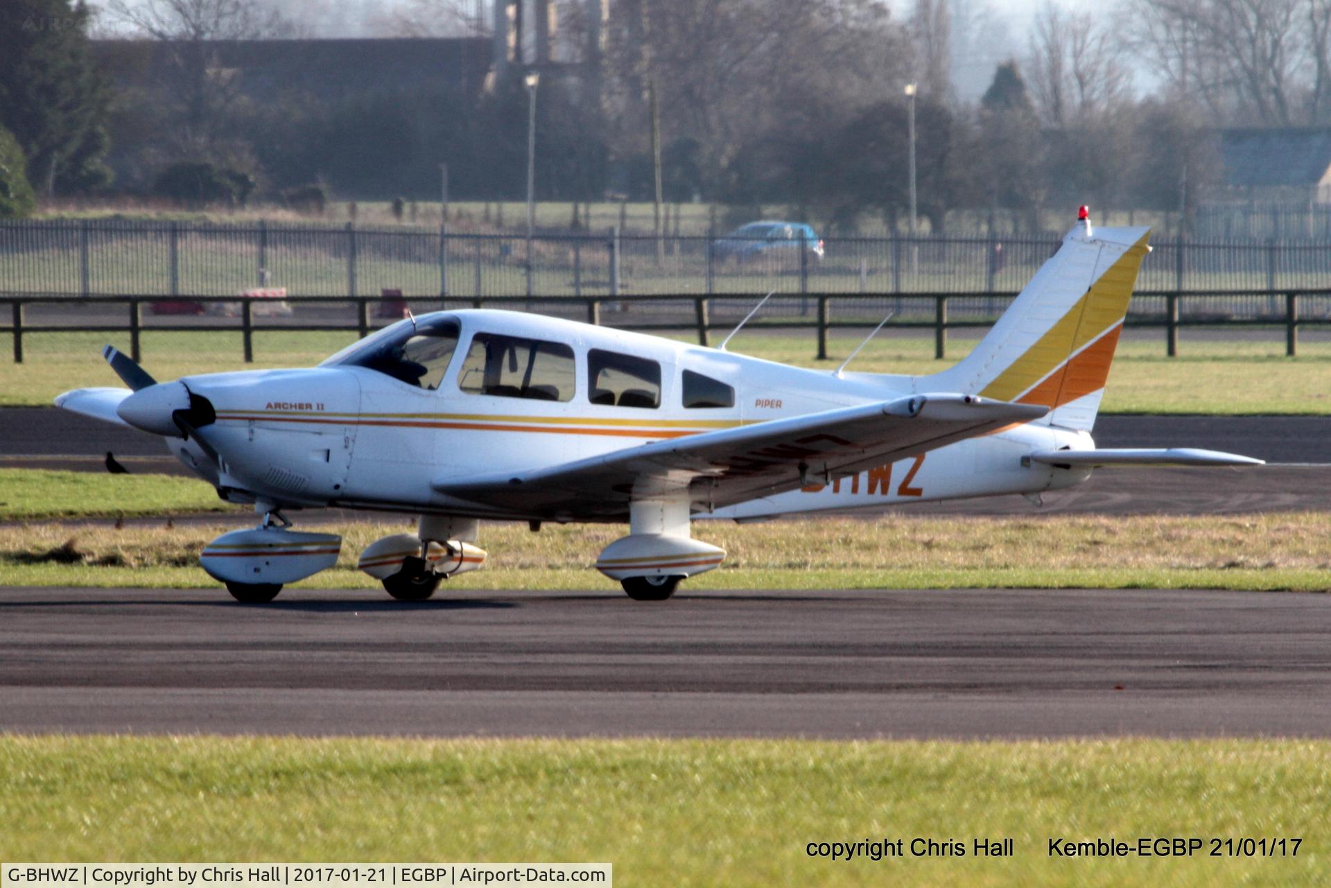 G-BHWZ, 1978 Piper PA-28-181 Cherokee Archer II C/N 28-7890299, at Kemble