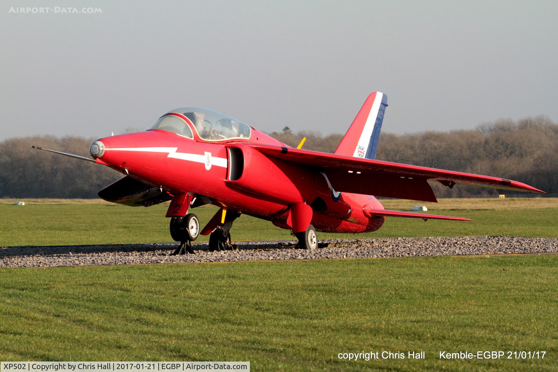 XP502, 1962 Folland Gnat T.1 C/N FL517, wearing the serial XR540, representing Folland Gnat T.1 C/N FL551 which served with the Red Arrows