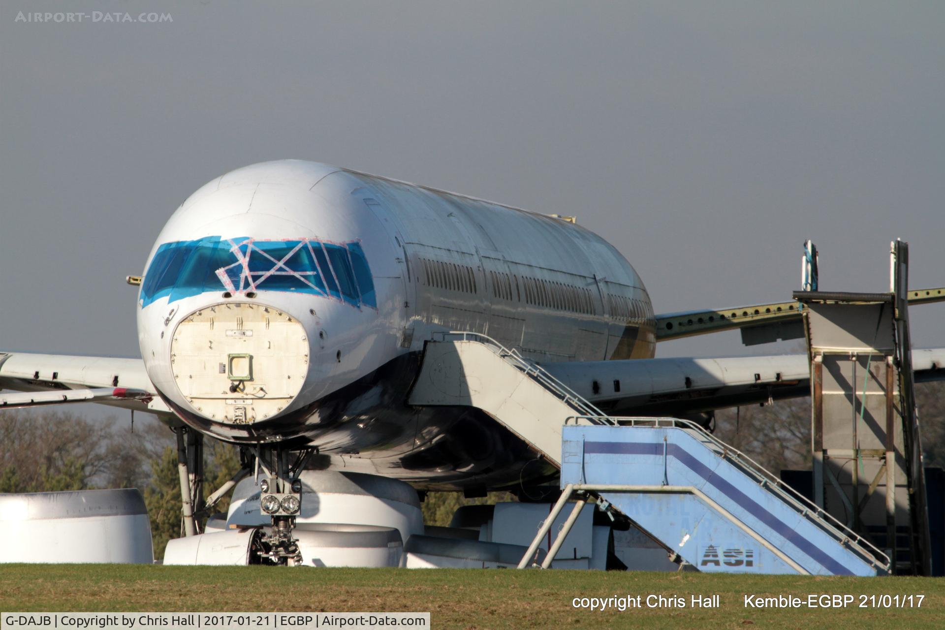 G-DAJB, 1987 Boeing 757-2T7 C/N 23770, in the scrapping area at Kemble