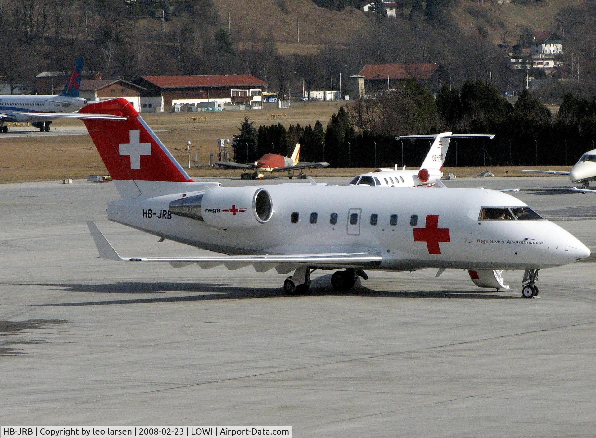 HB-JRB, 2002 Bombardier Challenger 604 (CL-600-2B16) C/N 5530, Innsbruck 23.2.2008