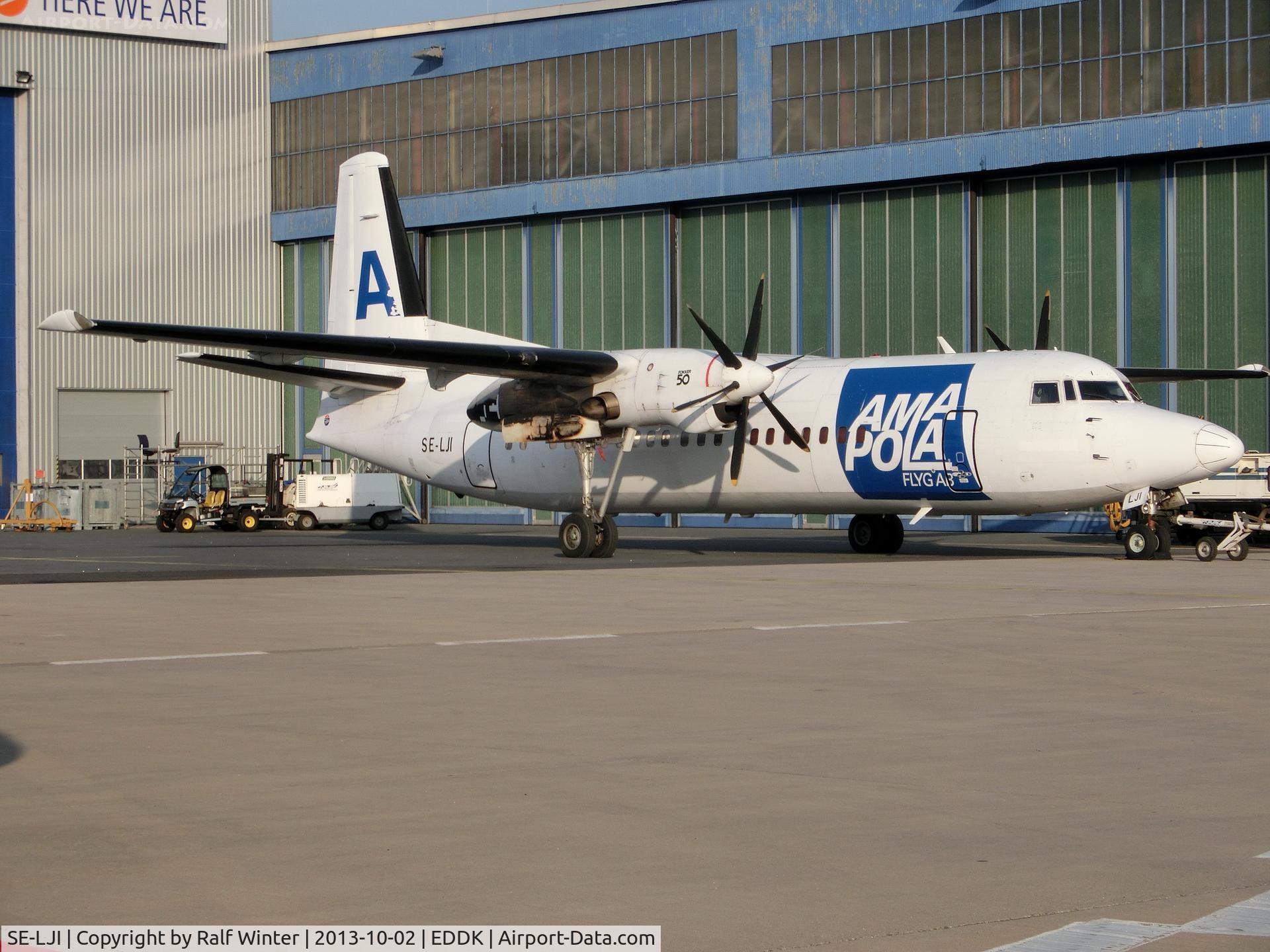 SE-LJI, 1990 Fokker 50 C/N 20180, Fokker F50 - Amapola Flyg - SE-LJI - =