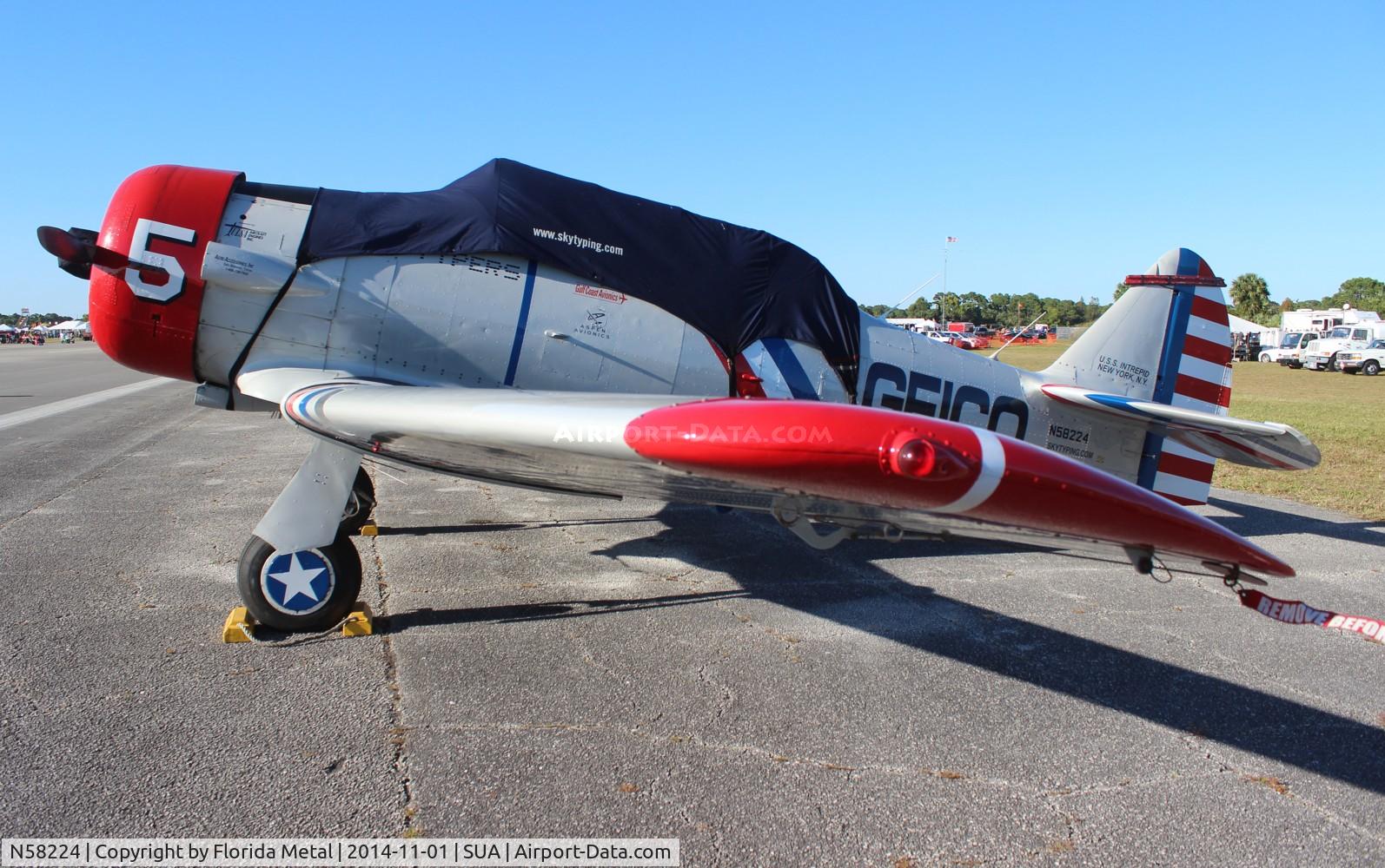 N58224, 1941 North American AT-6B Texan C/N 2553, Geico Skytypers