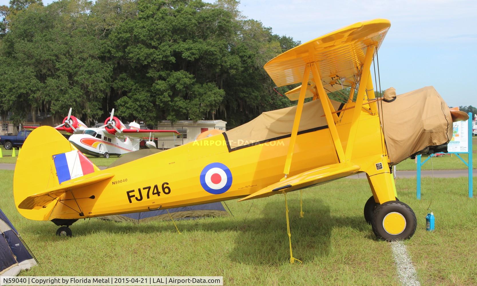 N59040, 1942 Boeing A75 C/N 75-3796, Stearman