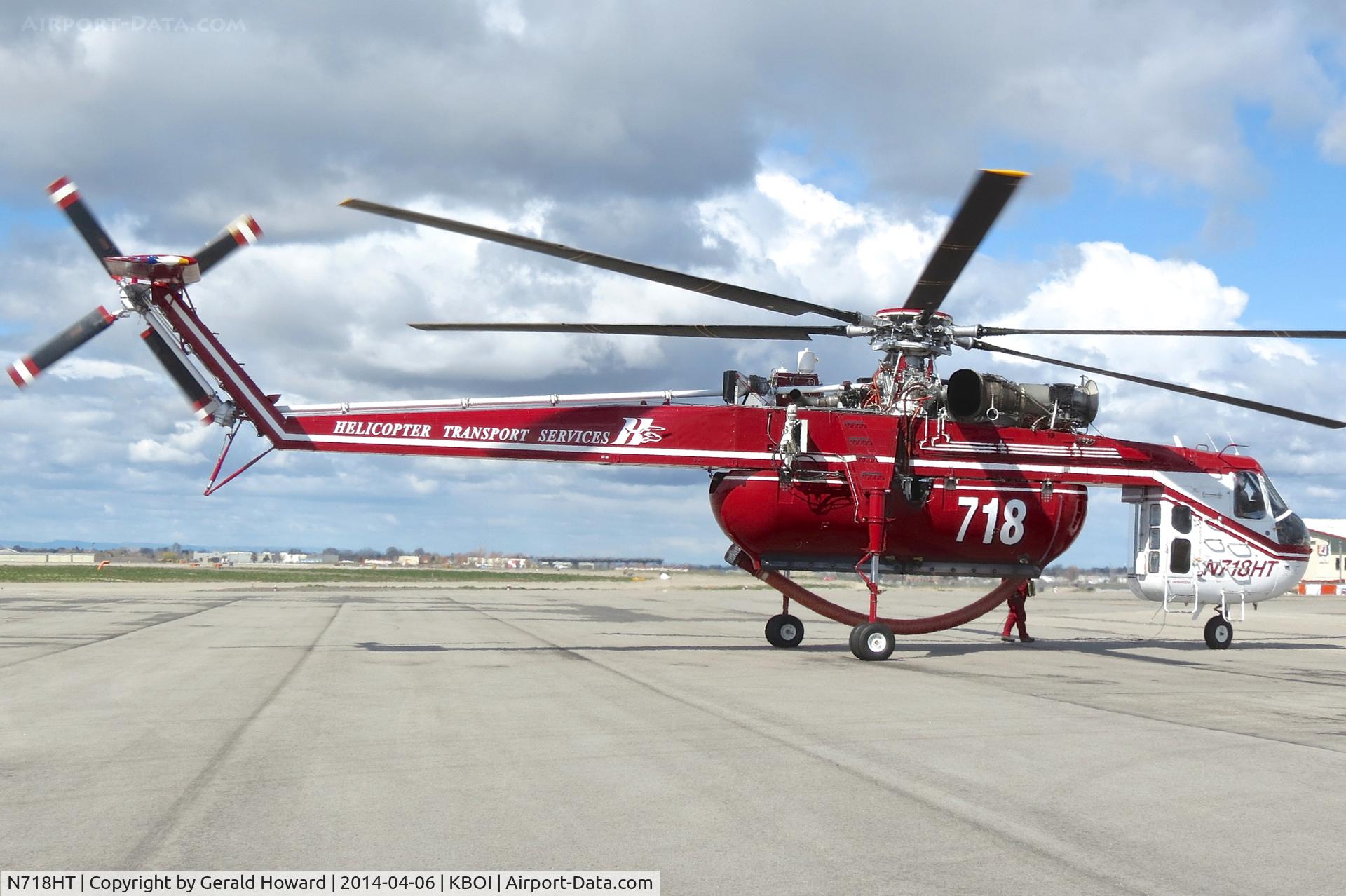 N718HT, 1969 Sikorsky CH-54B Tarhe C/N 64-074, Parked on north GA ramp.