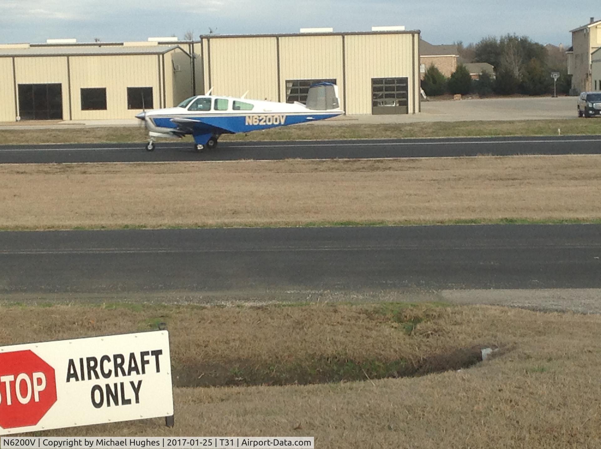 N6200V, 1967 Beech V35 Bonanza C/N D-8482, Pic taken at Aero Country McKinney Tx January 25, 2017