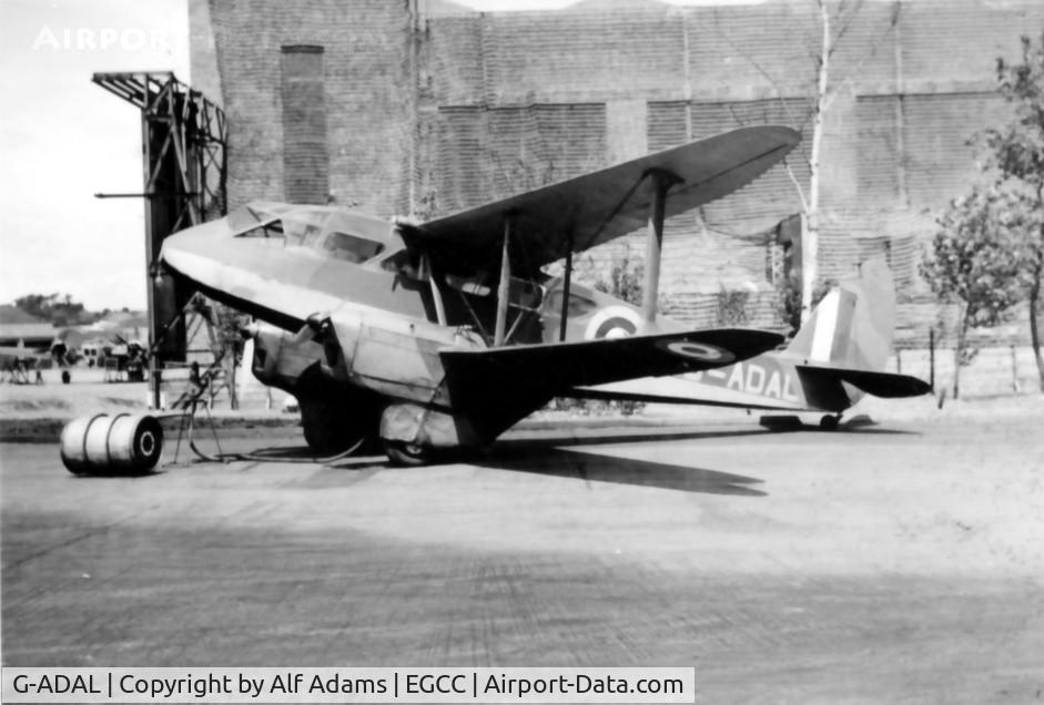 G-ADAL, De Havilland DH-89A Dragon Rapide C/N 6263, G-ADAL probably at RAF Station Ringway in 1940.