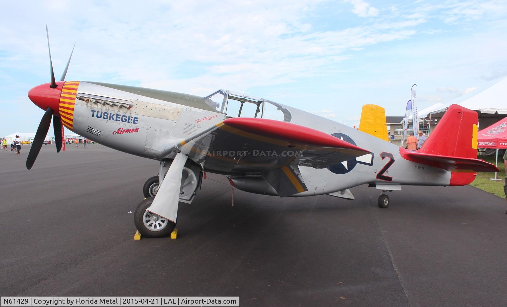 N61429, 1942 North American P-51C Mustang C/N 103-26199, Red Tails