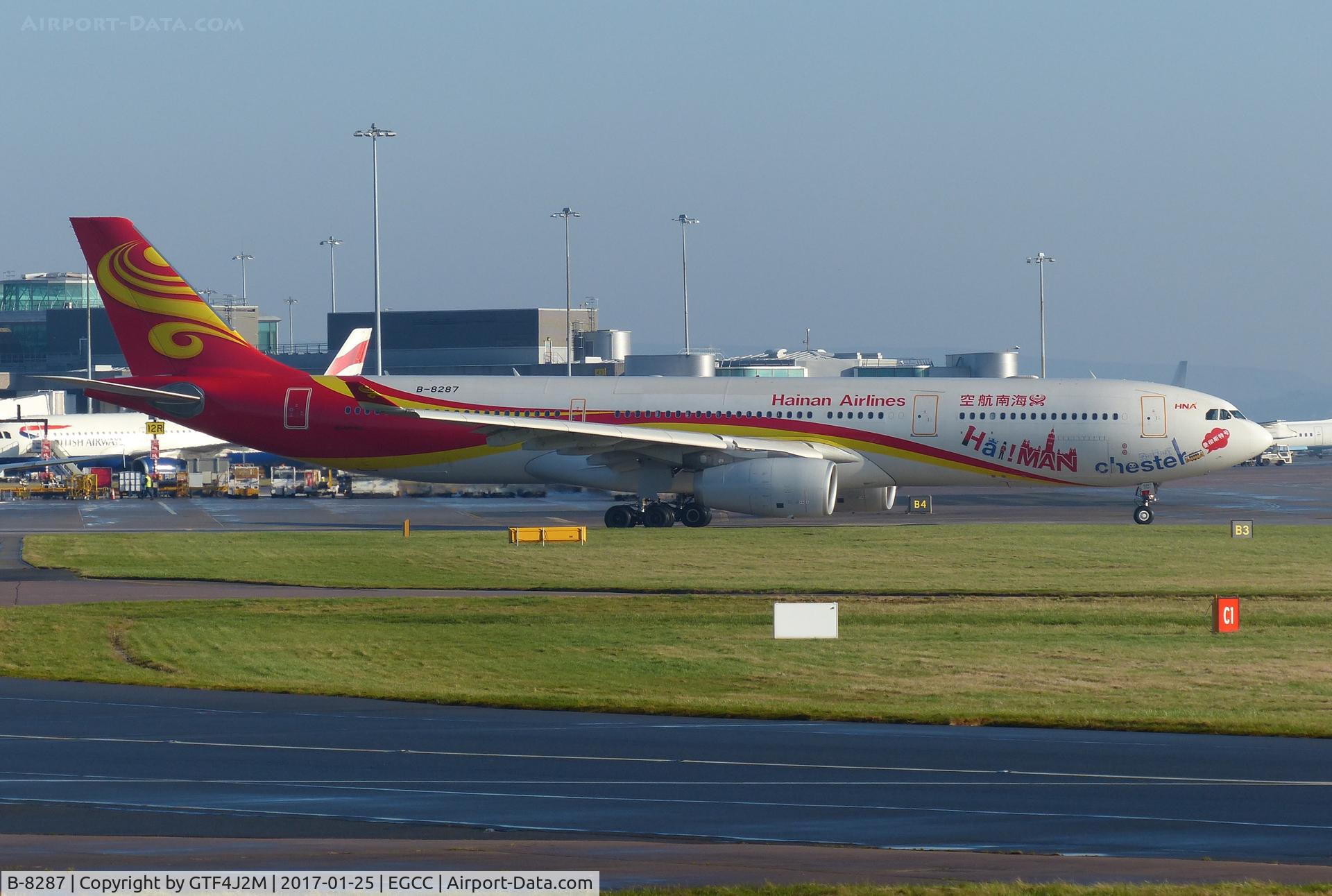 B-8287, 2016 Airbus A330-343 C/N 1703, B-8287 at Manchester 25.1.17