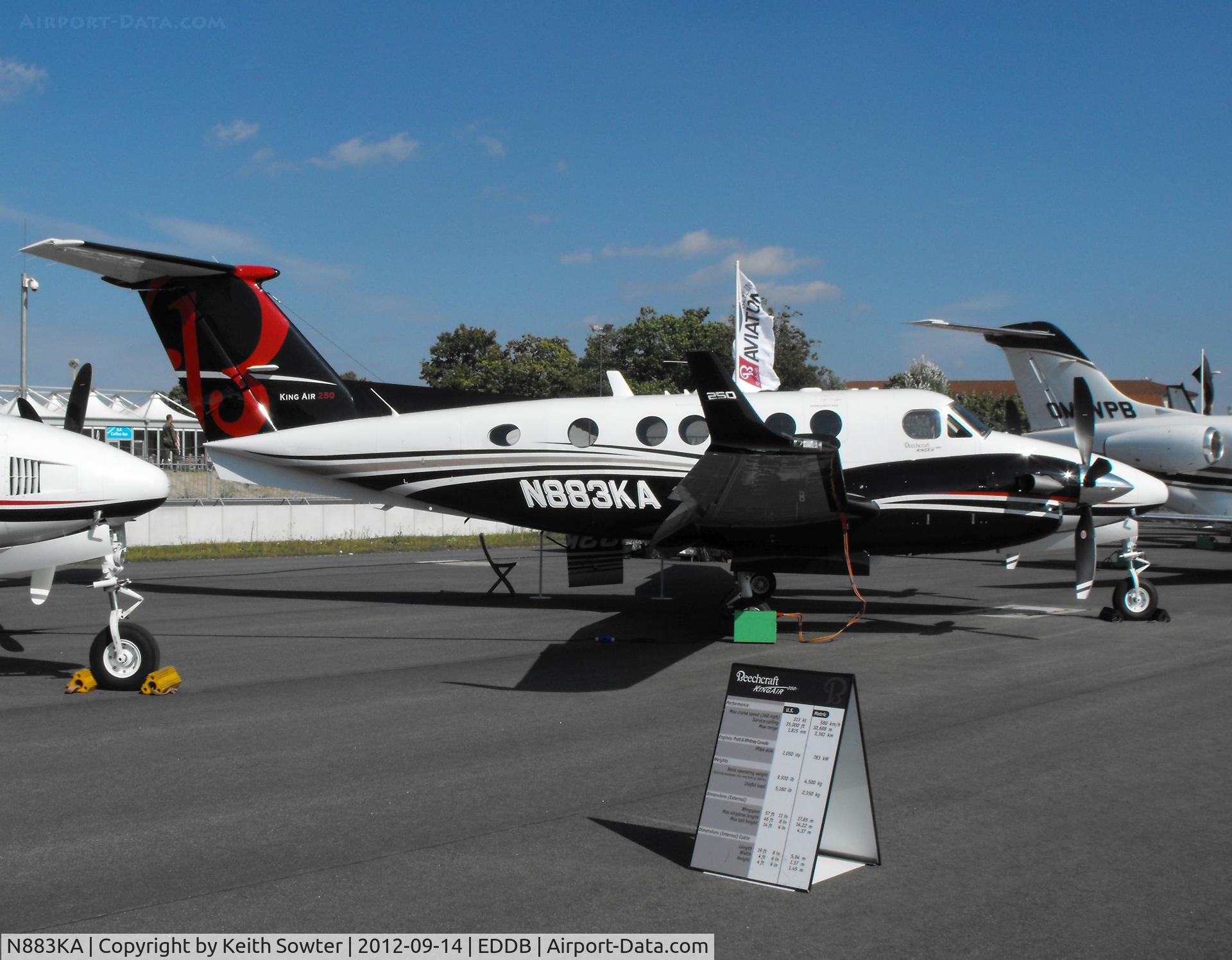 N883KA, 2012 Hawker Beechcraft 200GT King Air C/N BY-143, Berlin ILA