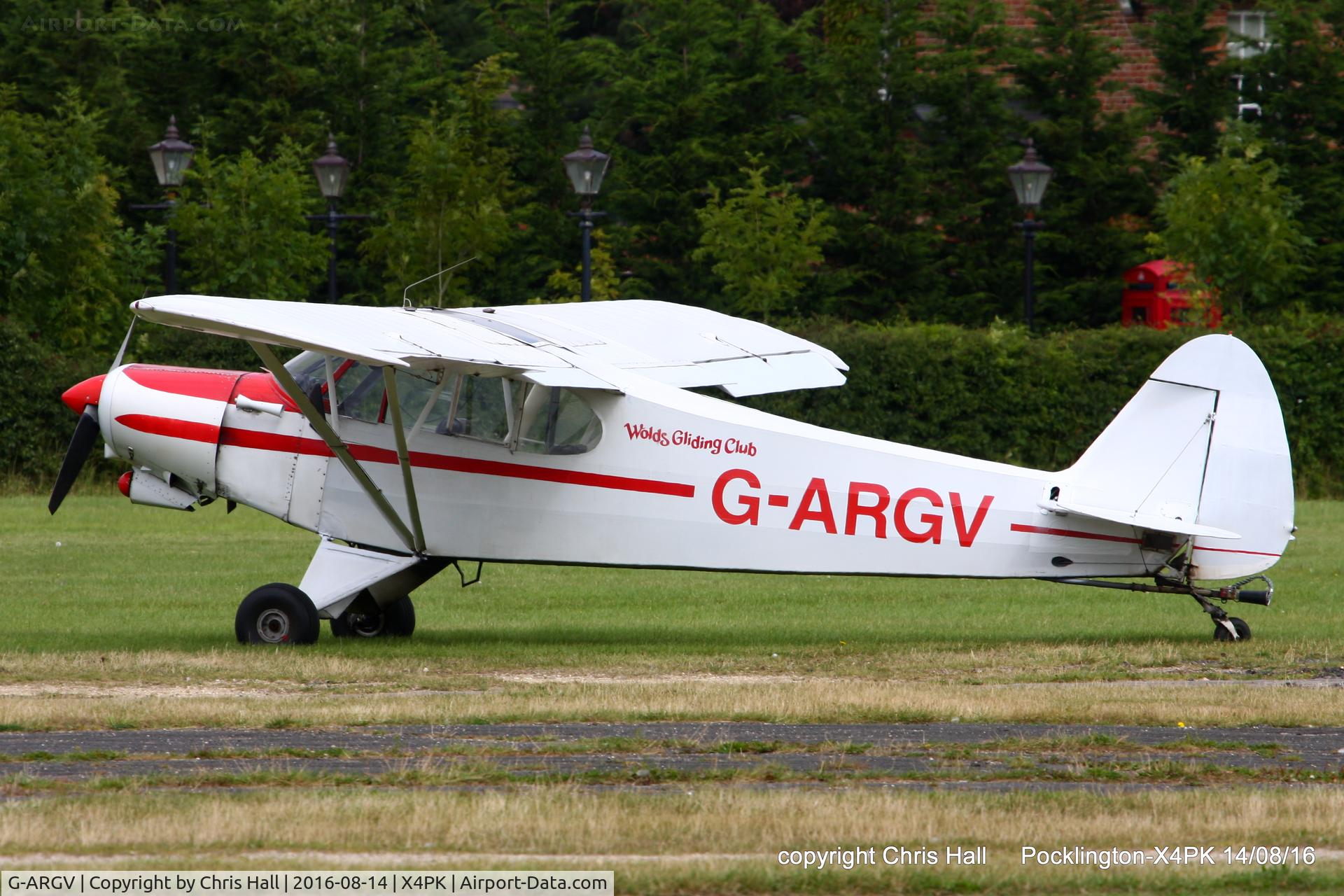 G-ARGV, 1960 Piper PA-18-150 (Mod) Super Cub C/N 18-7559, at Pocklington