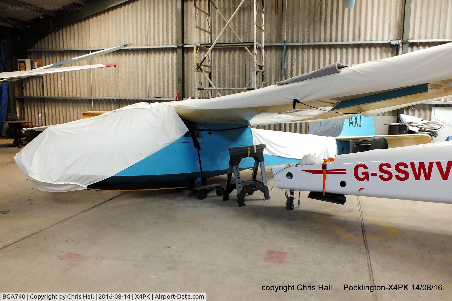 BGA740, 1956 Slingsby T-42B Eagle 2 C/N 994, at Pocklington