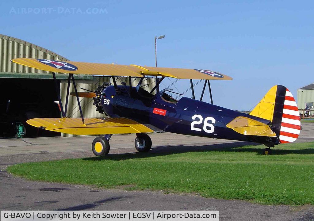 G-BAVO, 1945 Boeing PT-17 Kaydet (A75N1) C/N 3250-1405, Old Buckenham Airfield