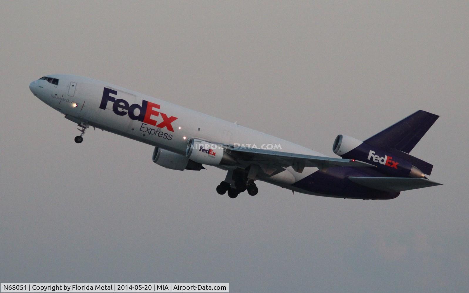 N68051, 1974 McDonnell Douglas MD-10-10F C/N 47805, Fed Ex