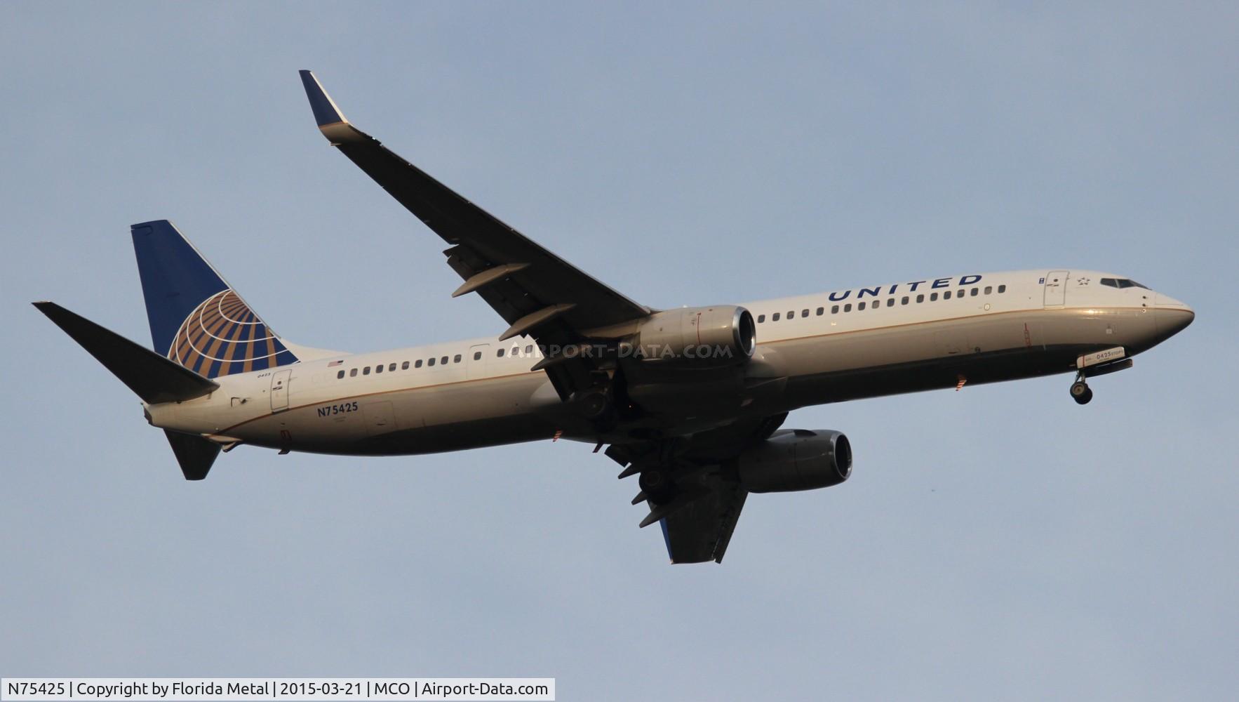 N75425, 2008 Boeing 737-924/ER C/N 33460, United