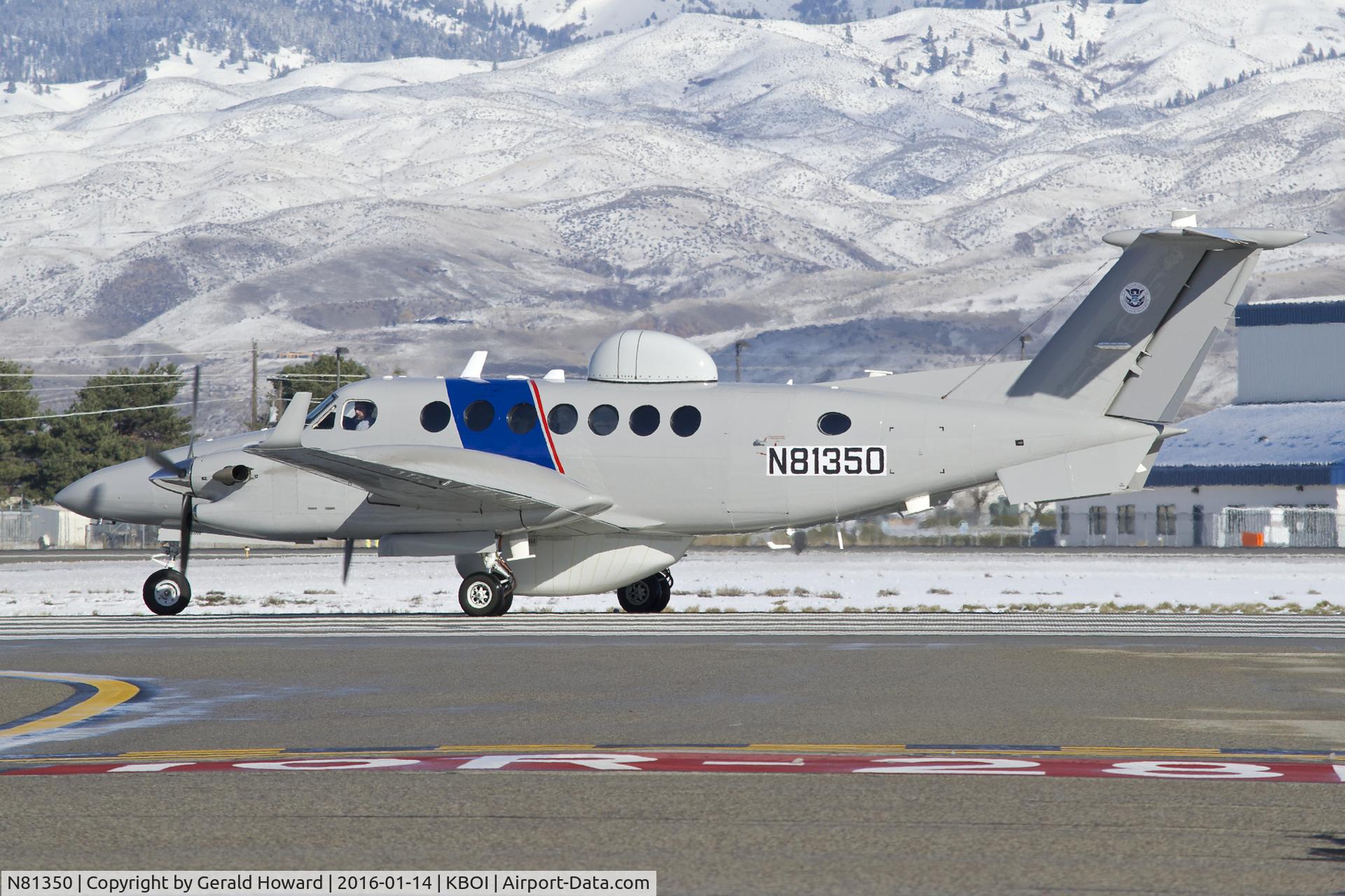 N81350, Hawker Beechcraft 350ER King Air (B300CER) C/N FL-770, Department of Homeland Security.