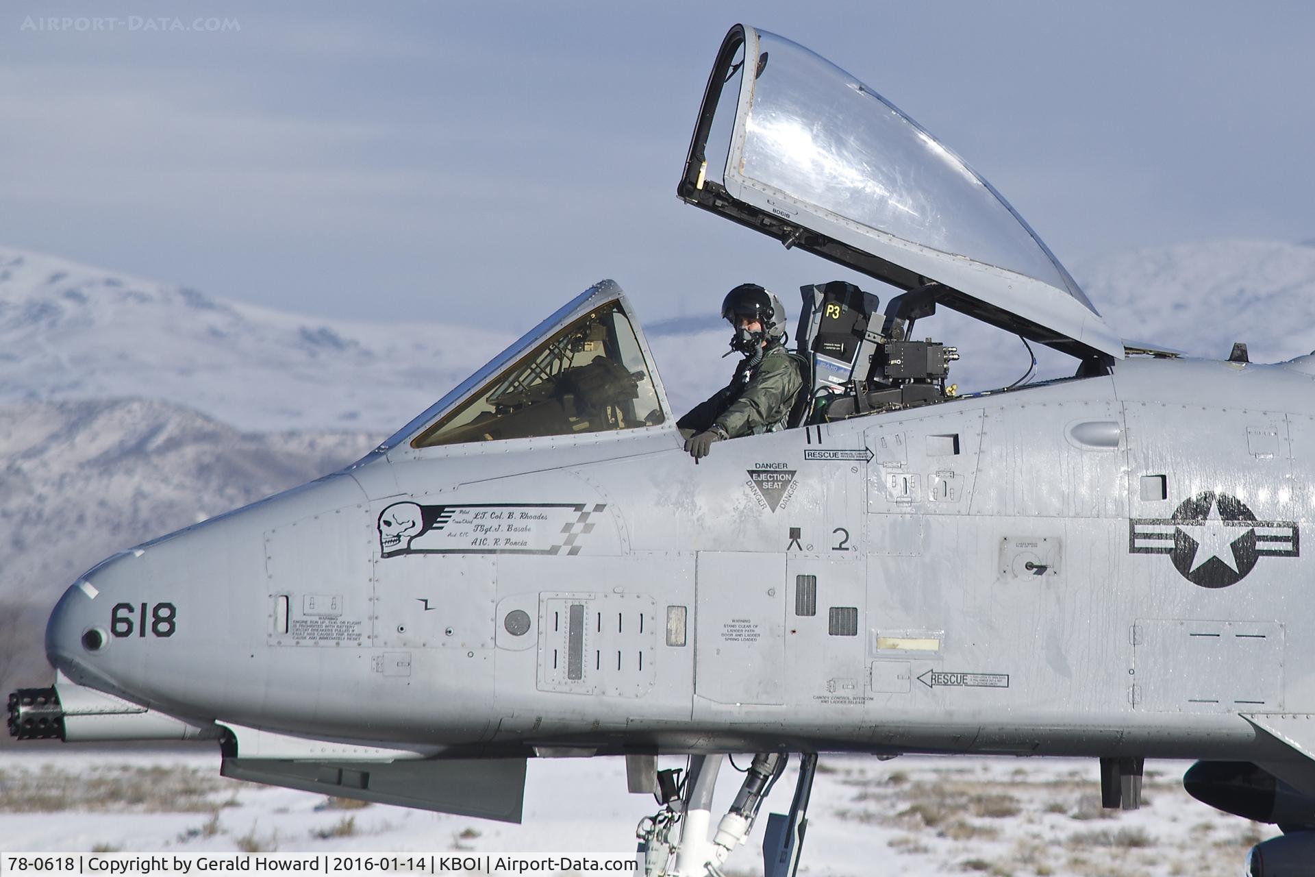 78-0618, 1978 Fairchild Republic A-10C Thunderbolt II C/N A10-0238, 190th Fighter Sq., Idaho ANG.