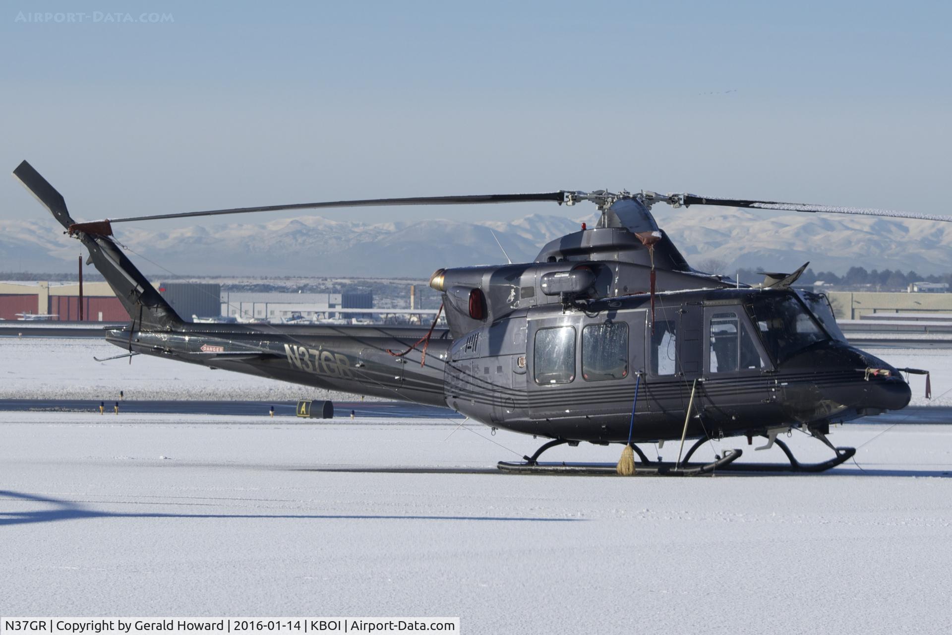 N37GR, 1998 Bell 412 C/N 36209, Parked on north GA ramp.
