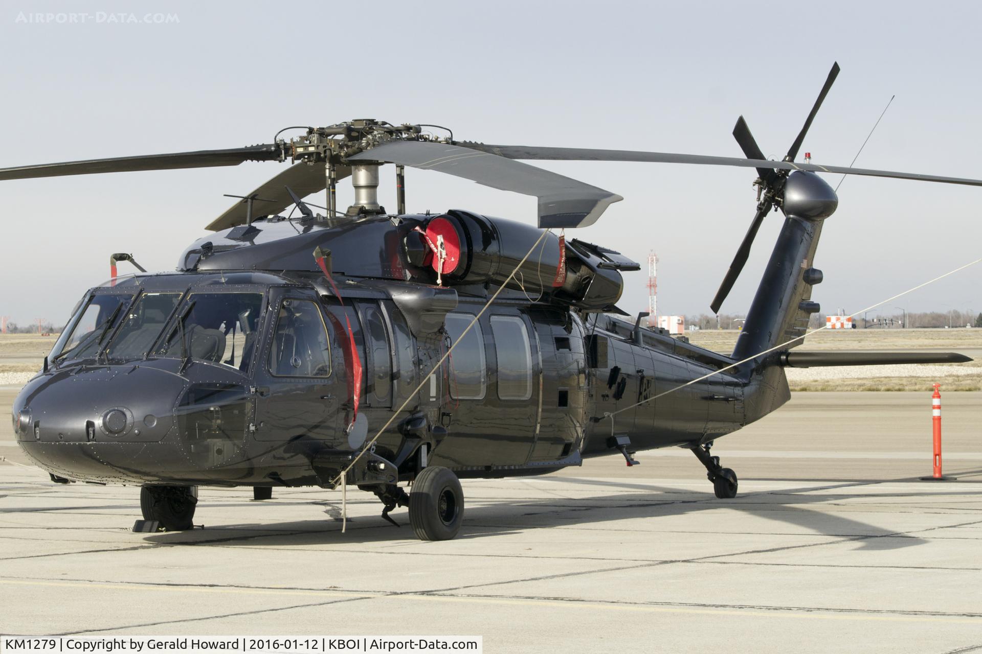 KM1279, 1980 Sikorsky S-70A Black Hawk C/N 70-224, Parked on south GA ramp. Only marking 