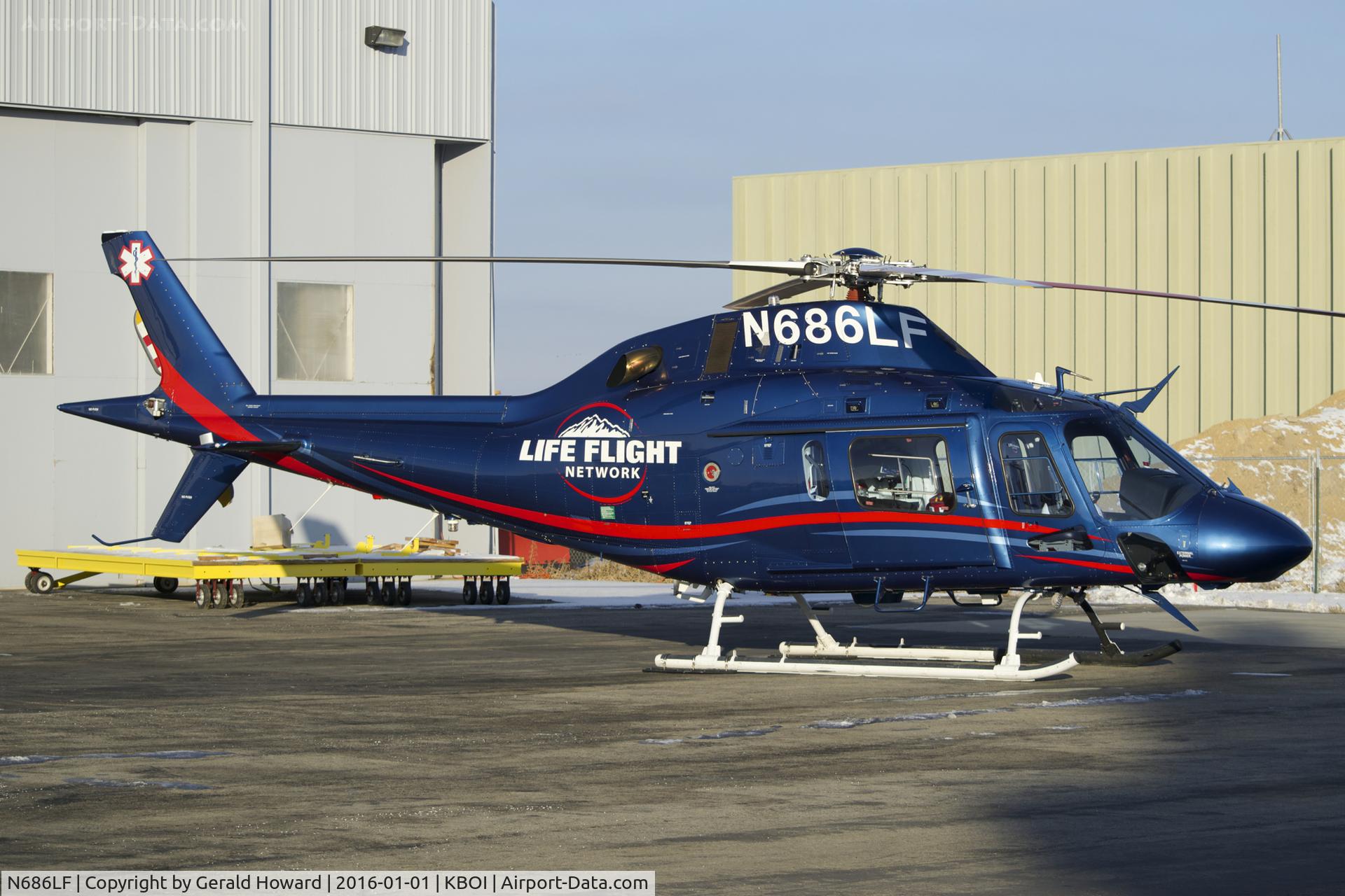 N686LF, 2015 AgustaWestland AW-119 MkII Koala C/N 14832, Parked on Life Flight ramp.