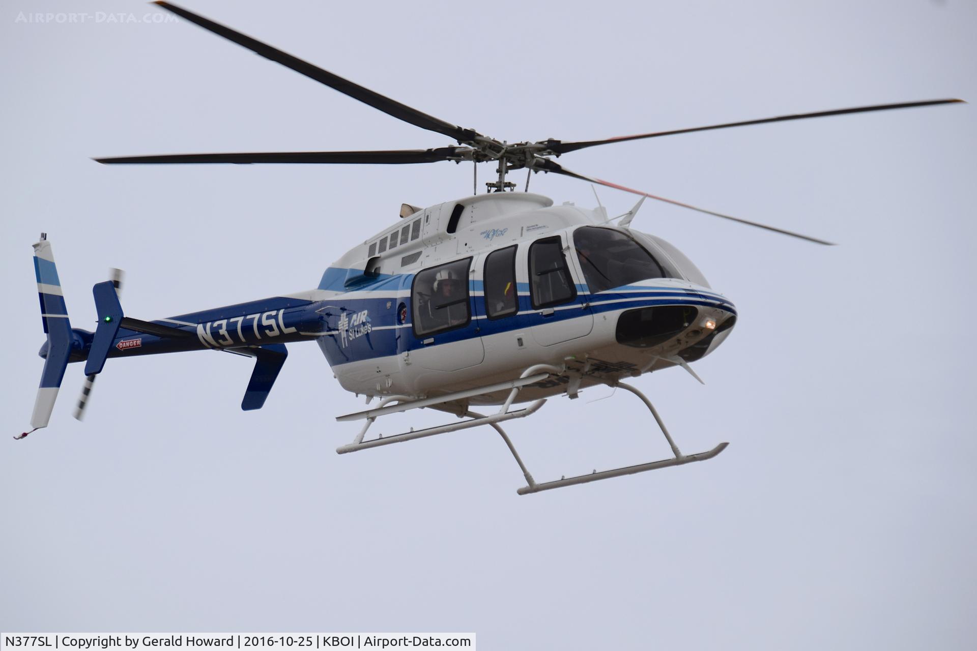 N377SL, 2015 Bell 407GTX C/N 54592, One of two Life Flight outfits on the airport.