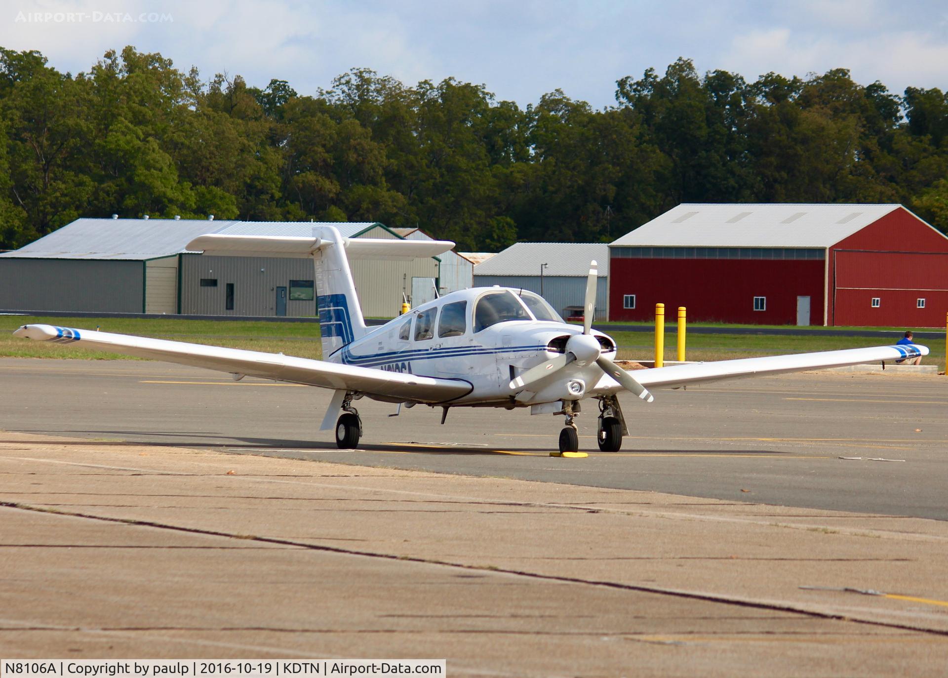 N8106A, 1979 Piper PA-28RT-201T Turbo Arrow IV Cherokee Arrow III C/N 28R-8031011, At Downtown Shreveport.
