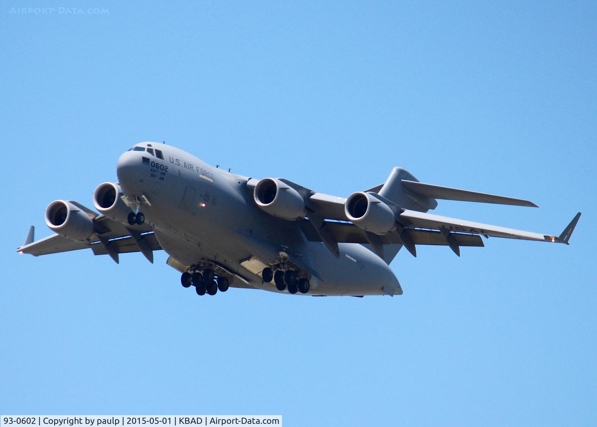 93-0602, 1993 McDonnell Douglas C-17A Globemaster III C/N 50022, At Barksdale Air Force Base.