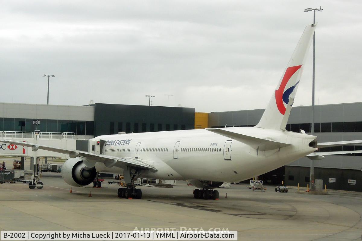 B-2002, 2014 Boeing 777-39P/ER C/N 43288, At Tullamarine