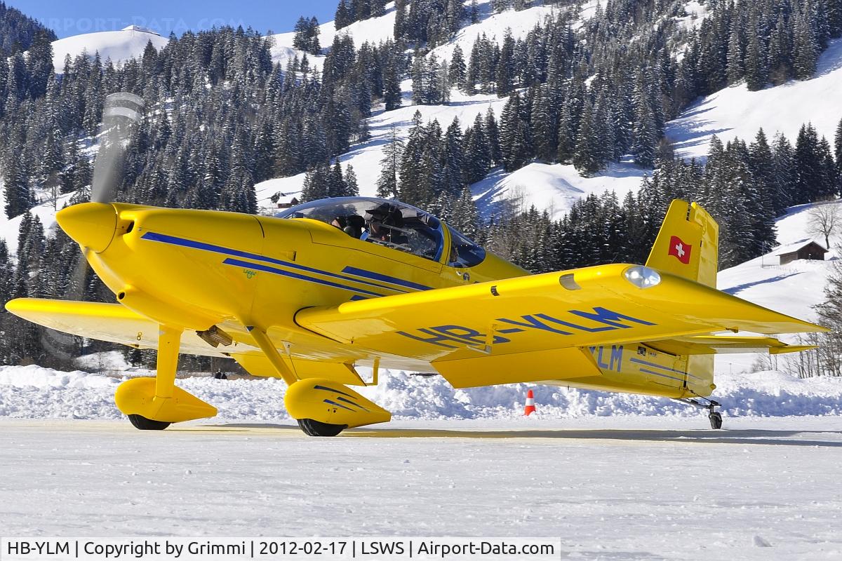 HB-YLM, 2005 Vans RV-7 C/N 70795, Temporary Airfield of Schwarzsee, only open 1 to 2 days a year on the frozen lake