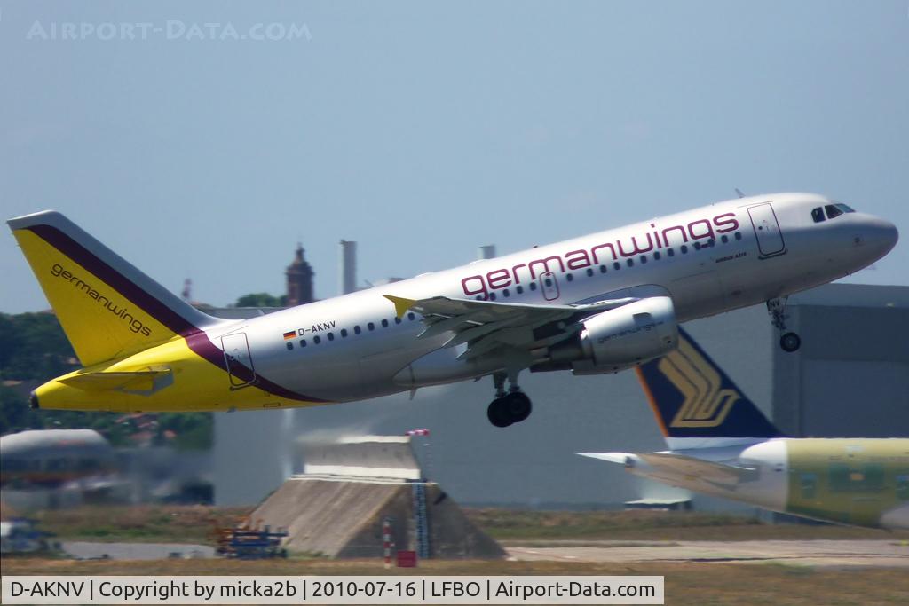 D-AKNV, 2005 Airbus A319-112 C/N 2632, Take off